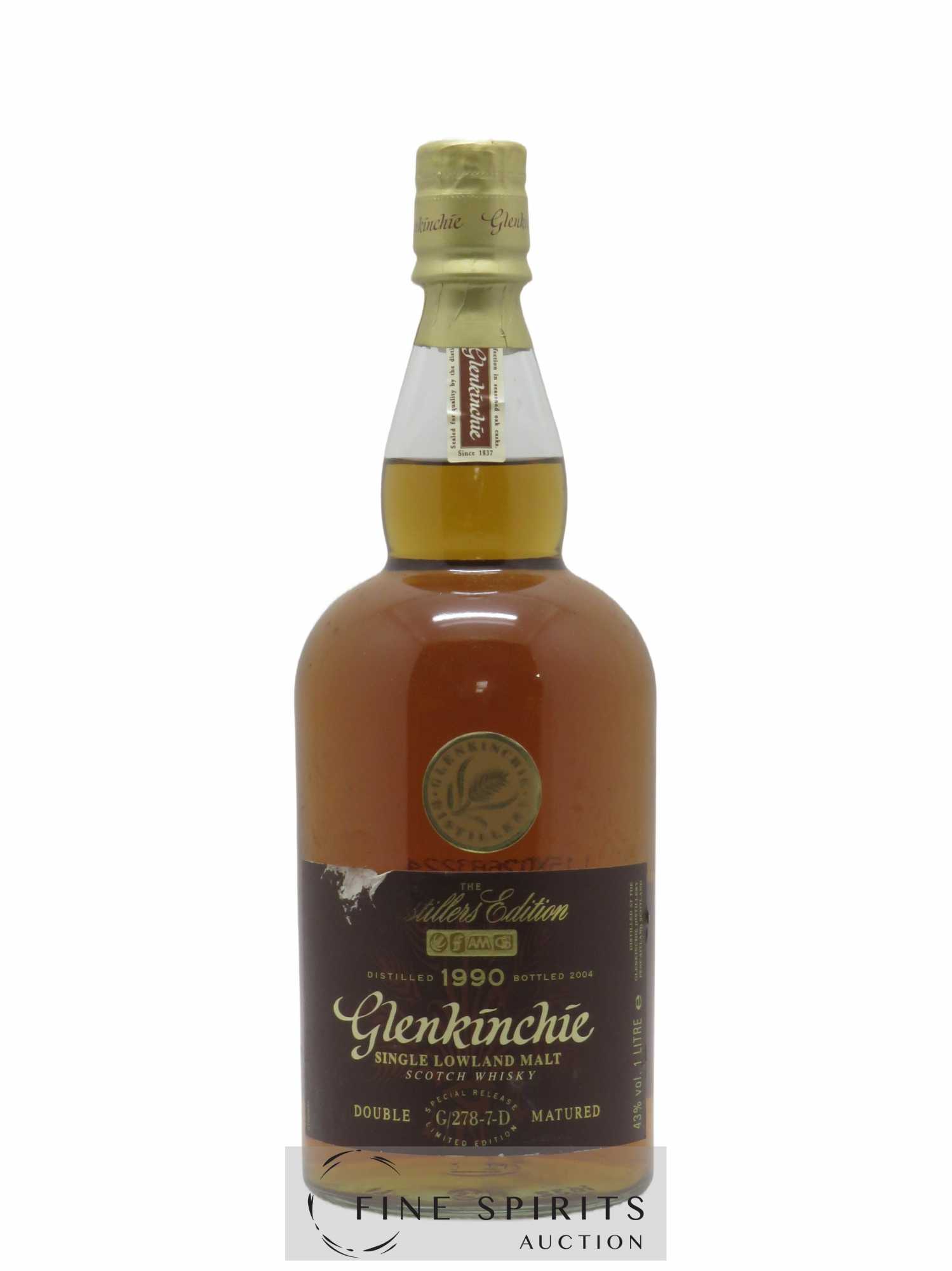 Glenkinchie 1990 Of. The Distillers Edition Special Release G-278-7-D - bottled in 2004 Double Matured