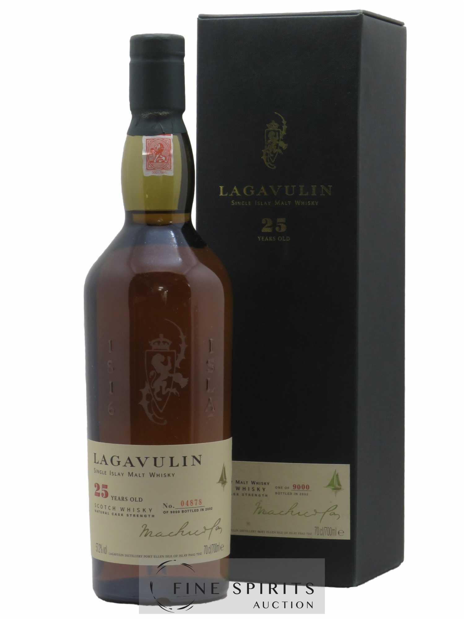 Lagavulin 25 years Of. Natural Cask Strength One of 9000 - bottled 2002