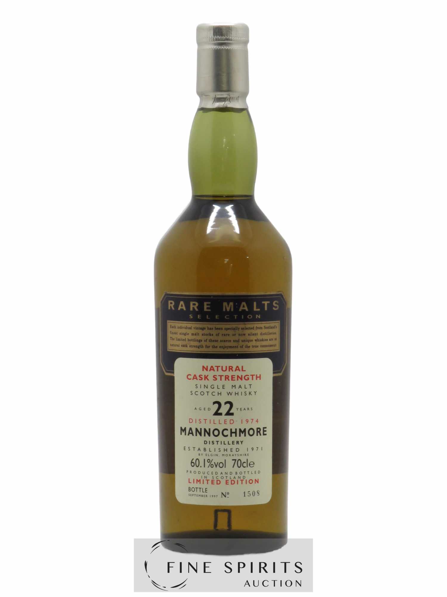 Mannochmore 22 years 1974 Of. Rare Malts Selection Natural Cask Strengh - bottled 1997 Limited Edition