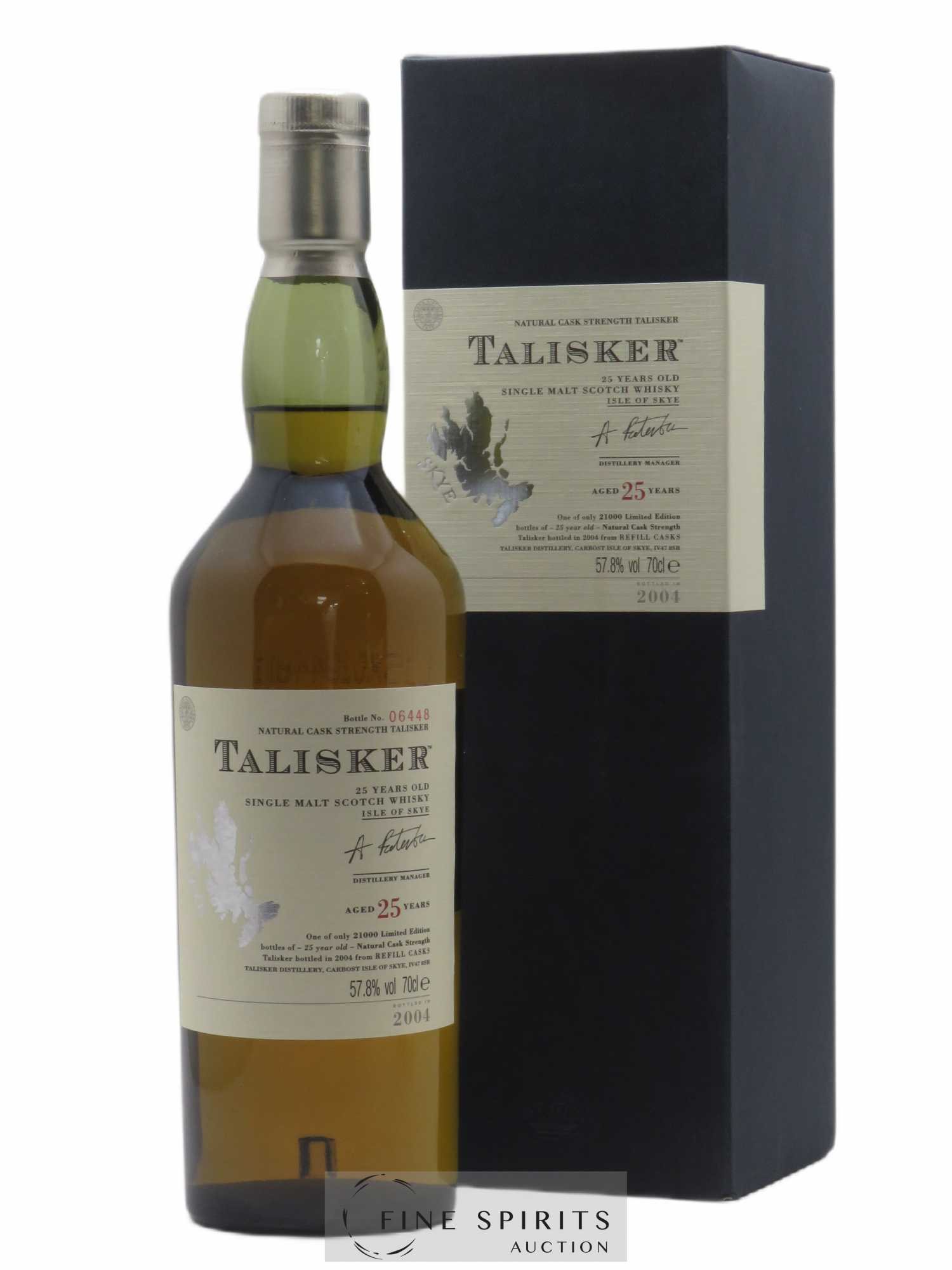 Talisker 25 years Of. Natural Cask Strengh Refill Casks - bottled in 2004 Limited Edition