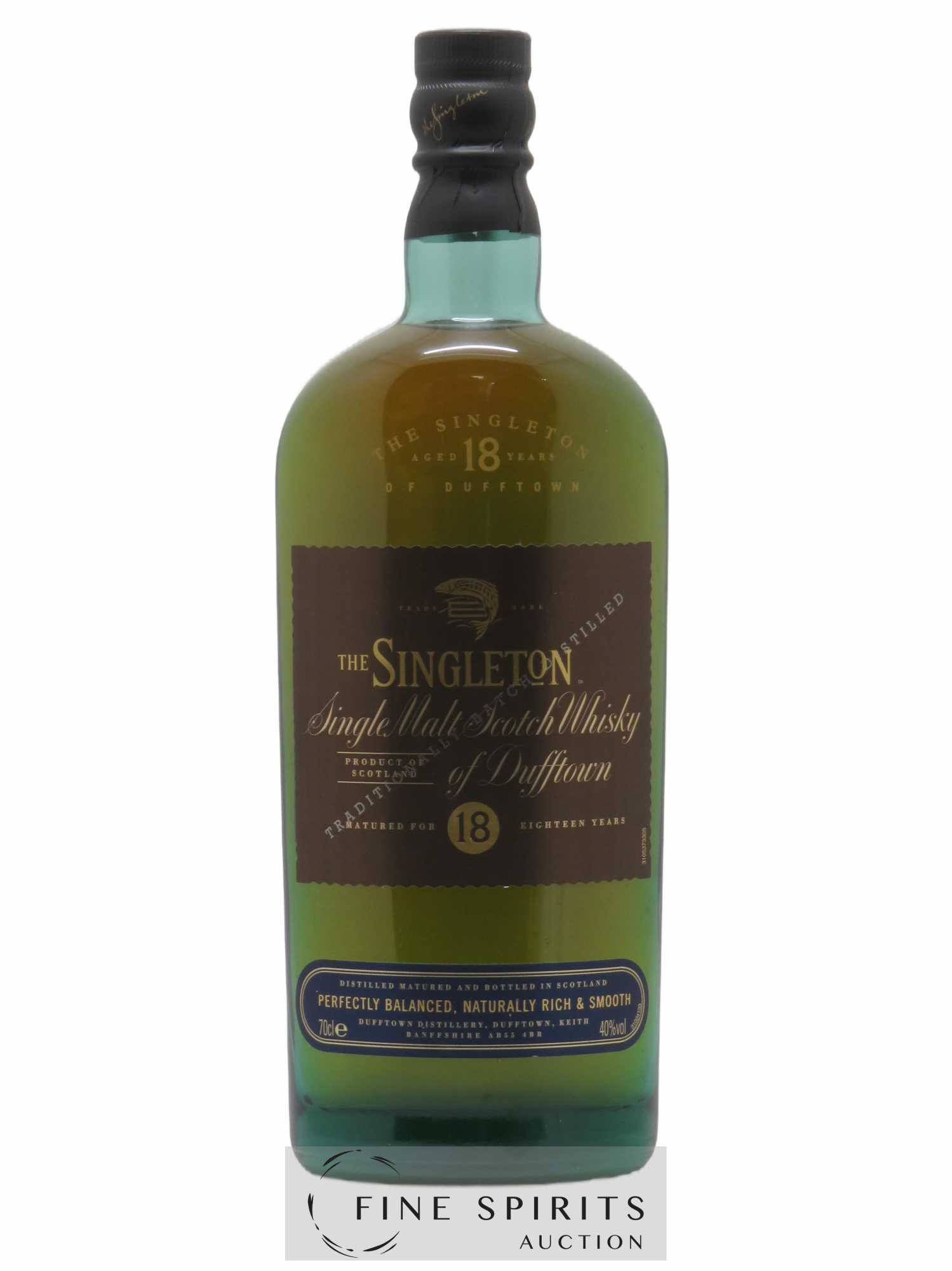 The Singleton of Dufftown 18 years Of.