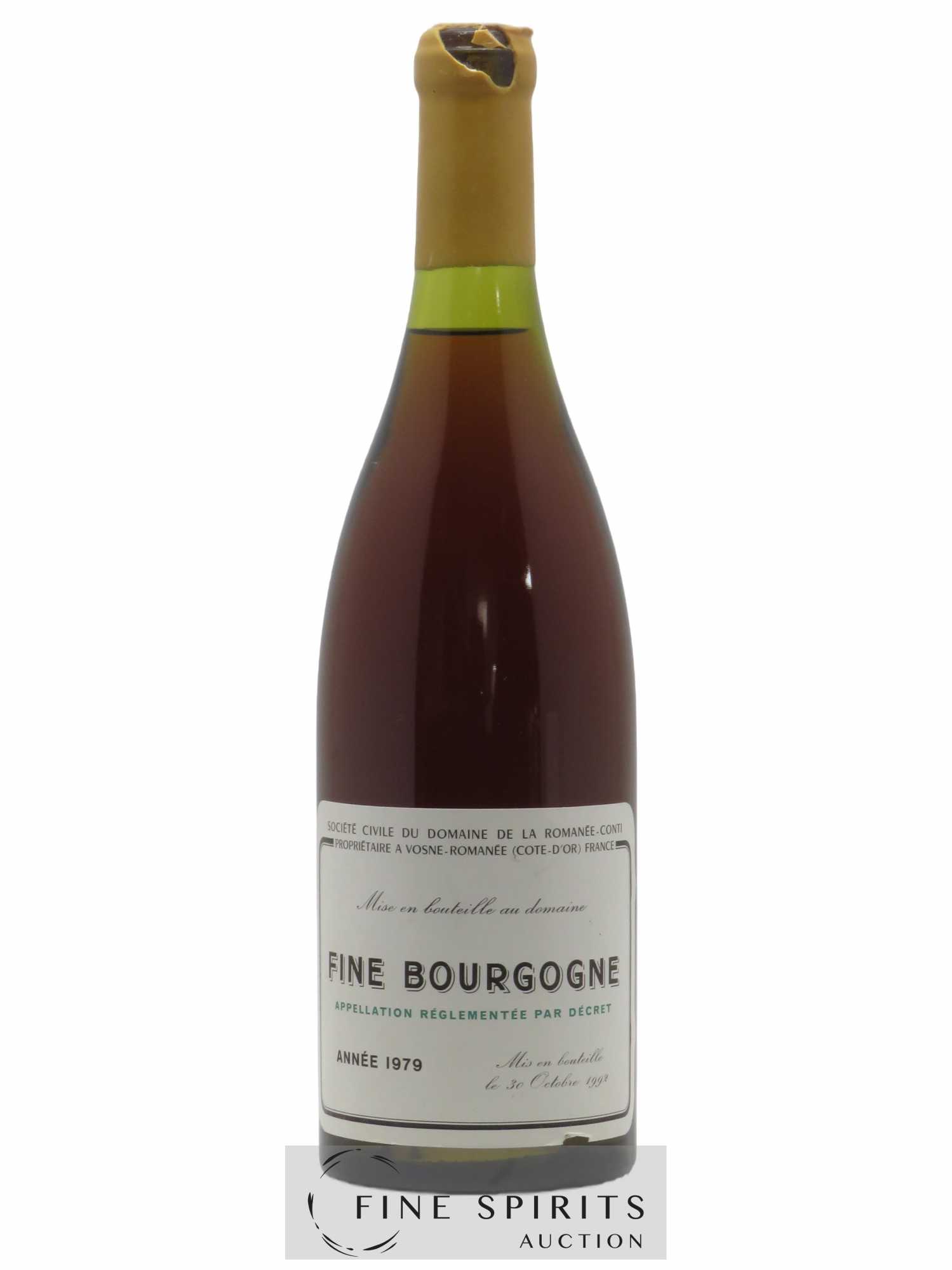 Fine Bourgogne Domaine de La Romanée-Conti 1979 Of. mis en bouteille en 1992