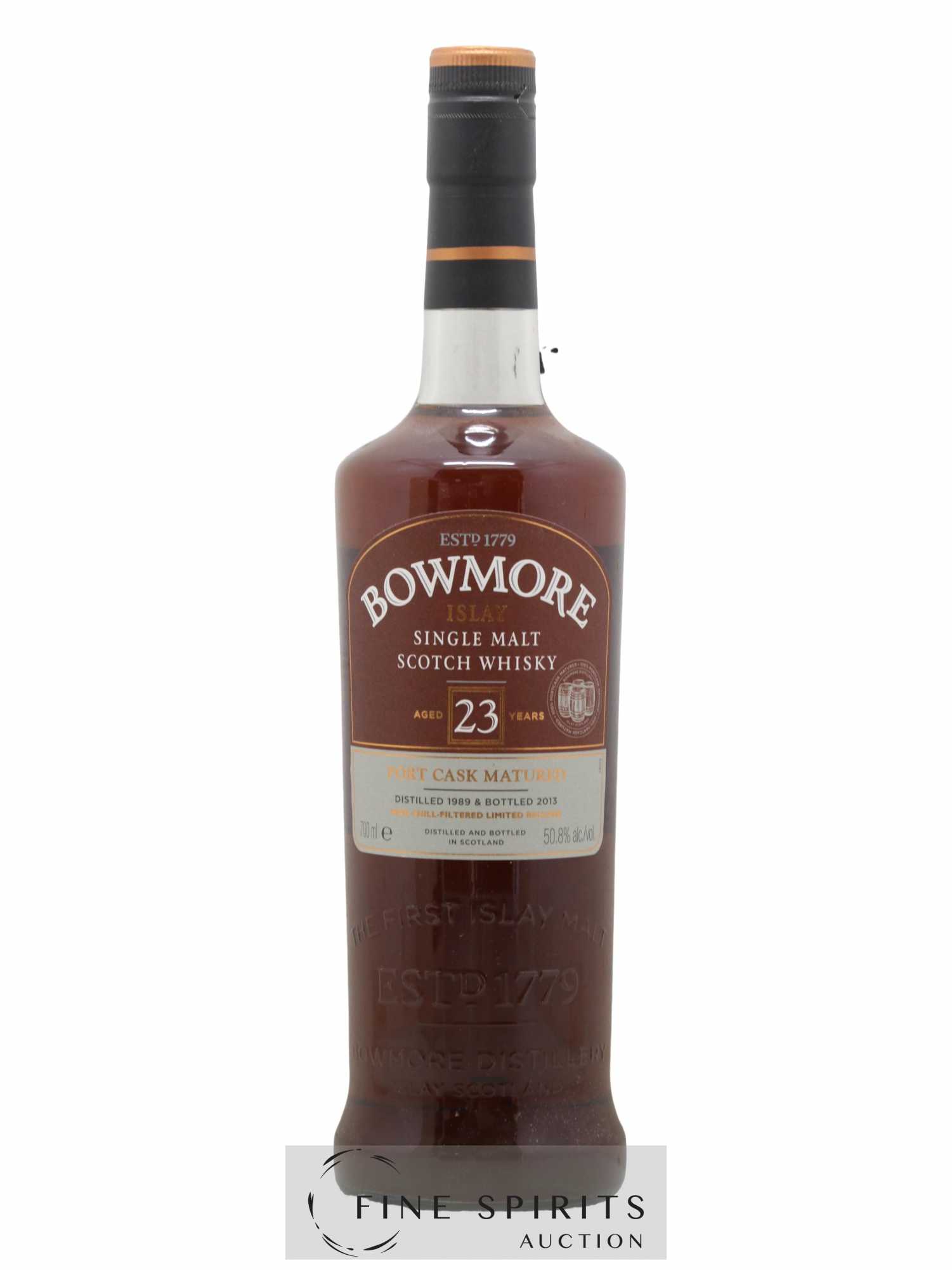 Bowmore 23 years 1989 Of. Port Cask Matured bottled 2013