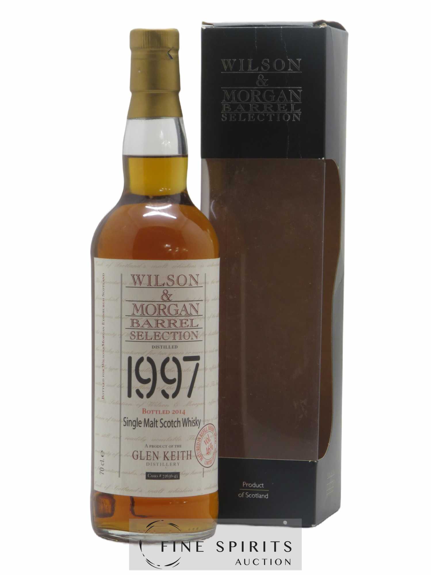 Glen Keith 1997 Of. Cask n° 72636-43 - bottled 2014 Wilson & Morgan Barrel Selection Limited Edition