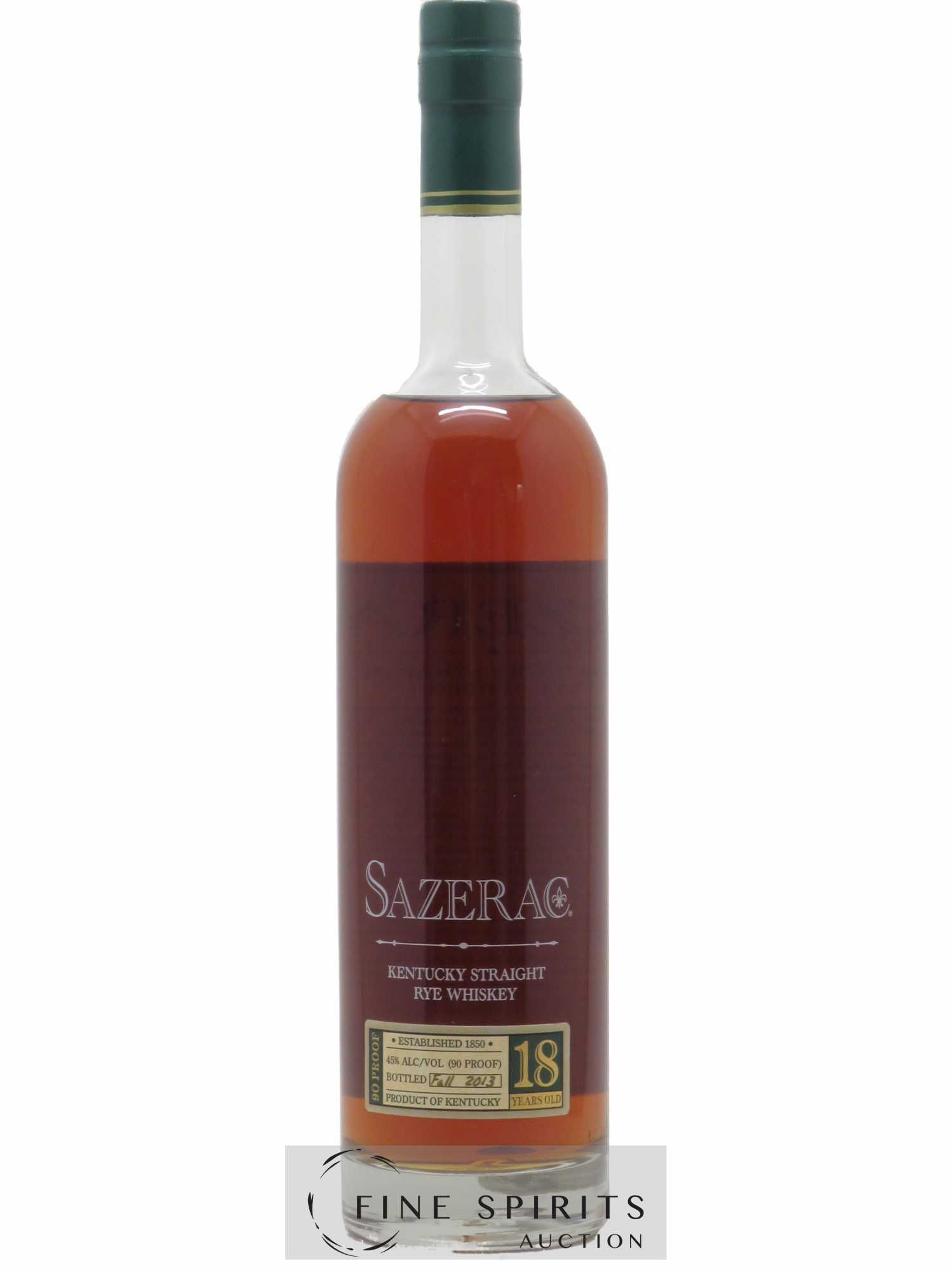 Sazerac 18 years Of. bottled 2013