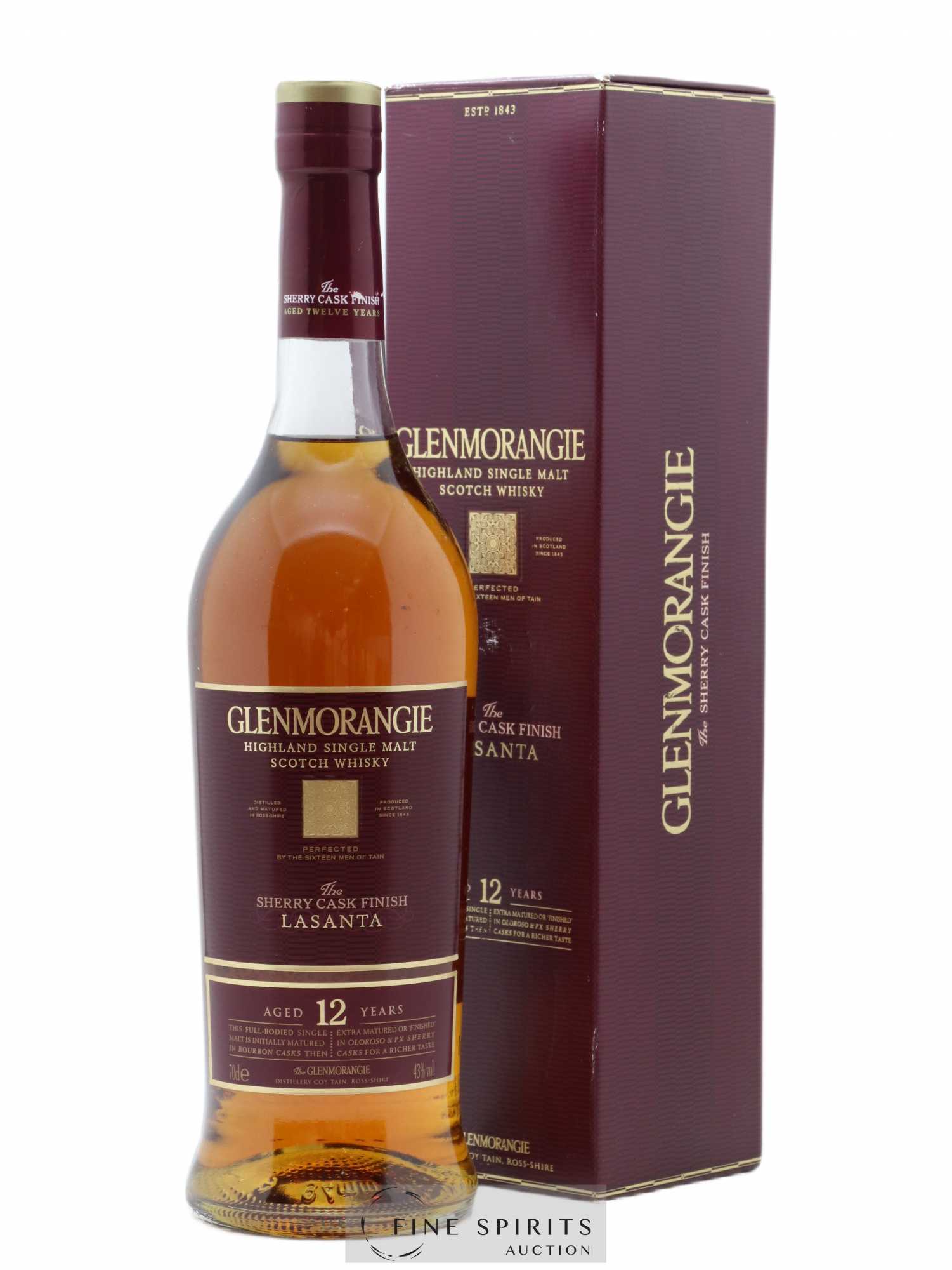 Glenmorangie 12 years Of. The Lasanta Finished in Oloroso & PX Sherry Casks