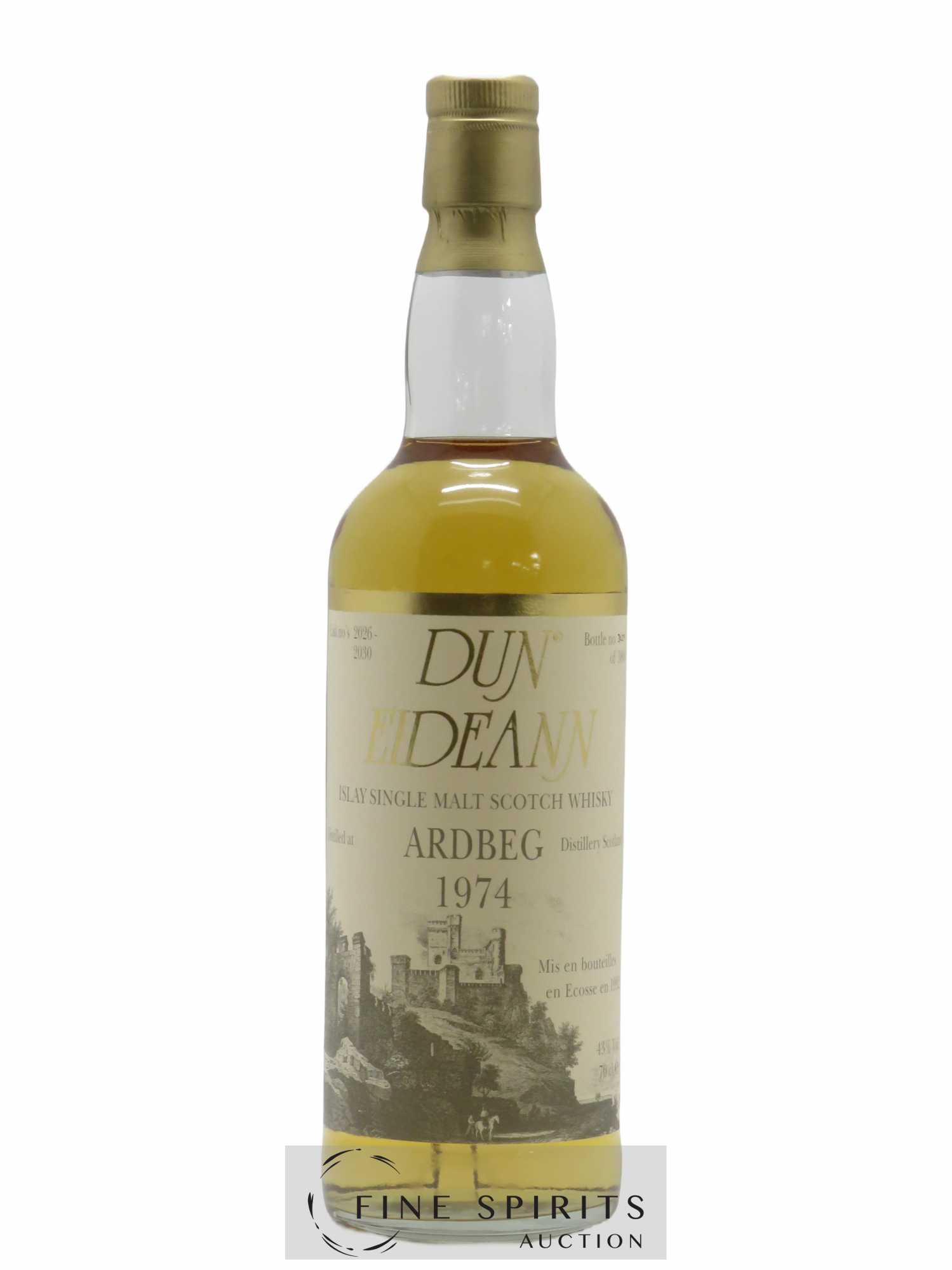 Ardbeg 1974 Signatory Vintage Dun Eideann Cask n°2026-2030 bottled in 1992