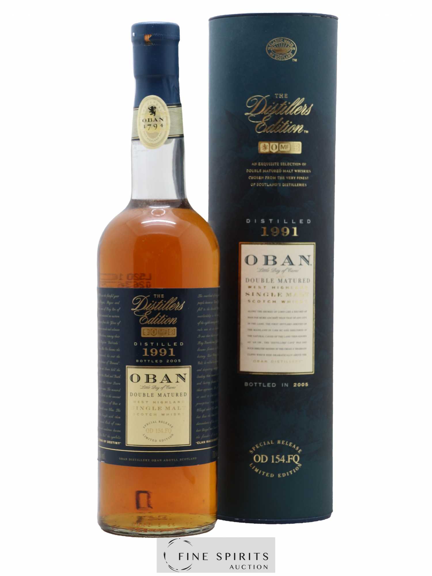 Oban 1991 Of. The Distillers Edition Special Release OD 154.FQ - bottled 2005 Limited Edition