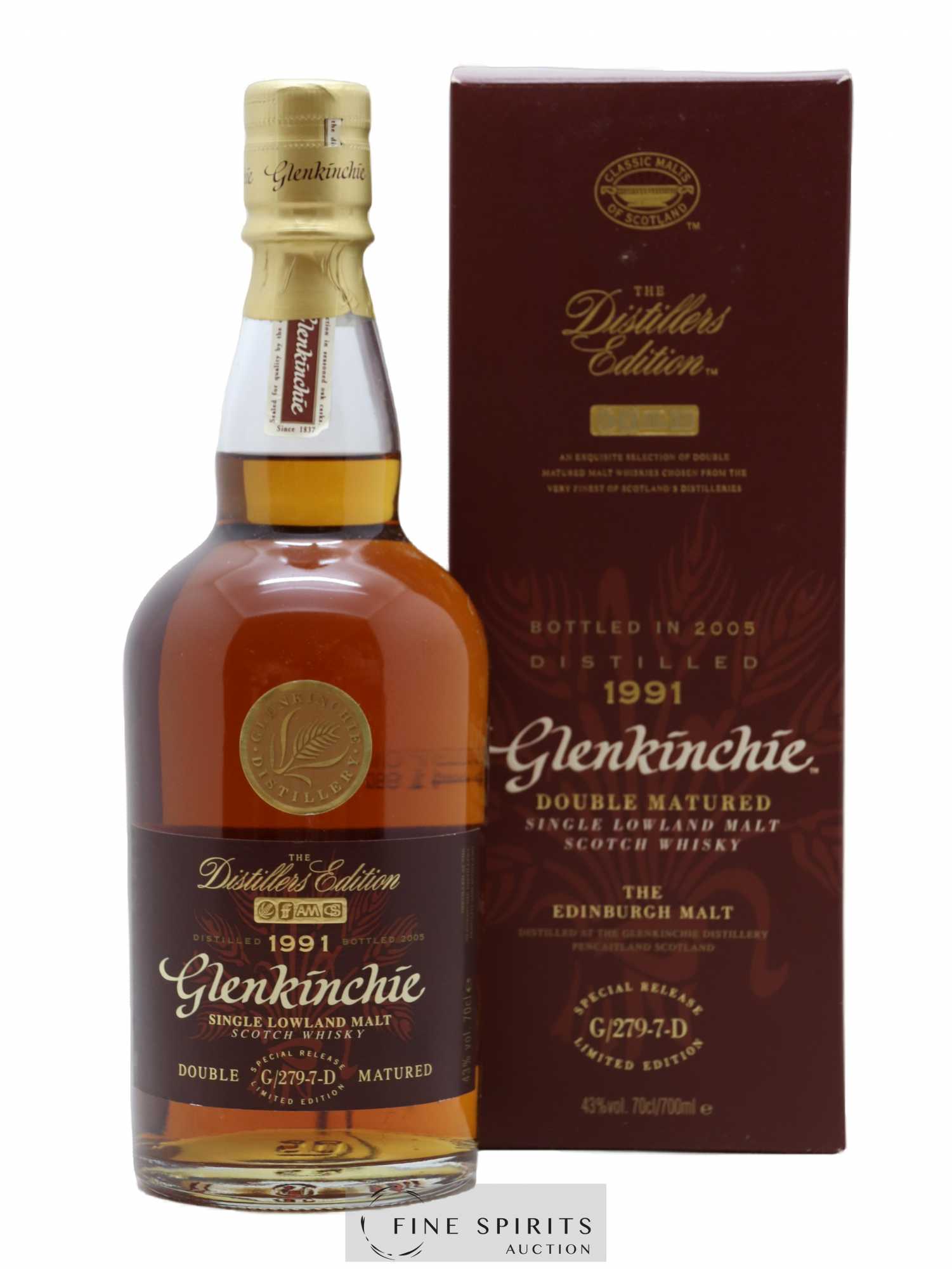 Glenkinchie 1991 Of. The Distillers Edition Special Release G-279-7-D - bottled 2005 Limited Edition