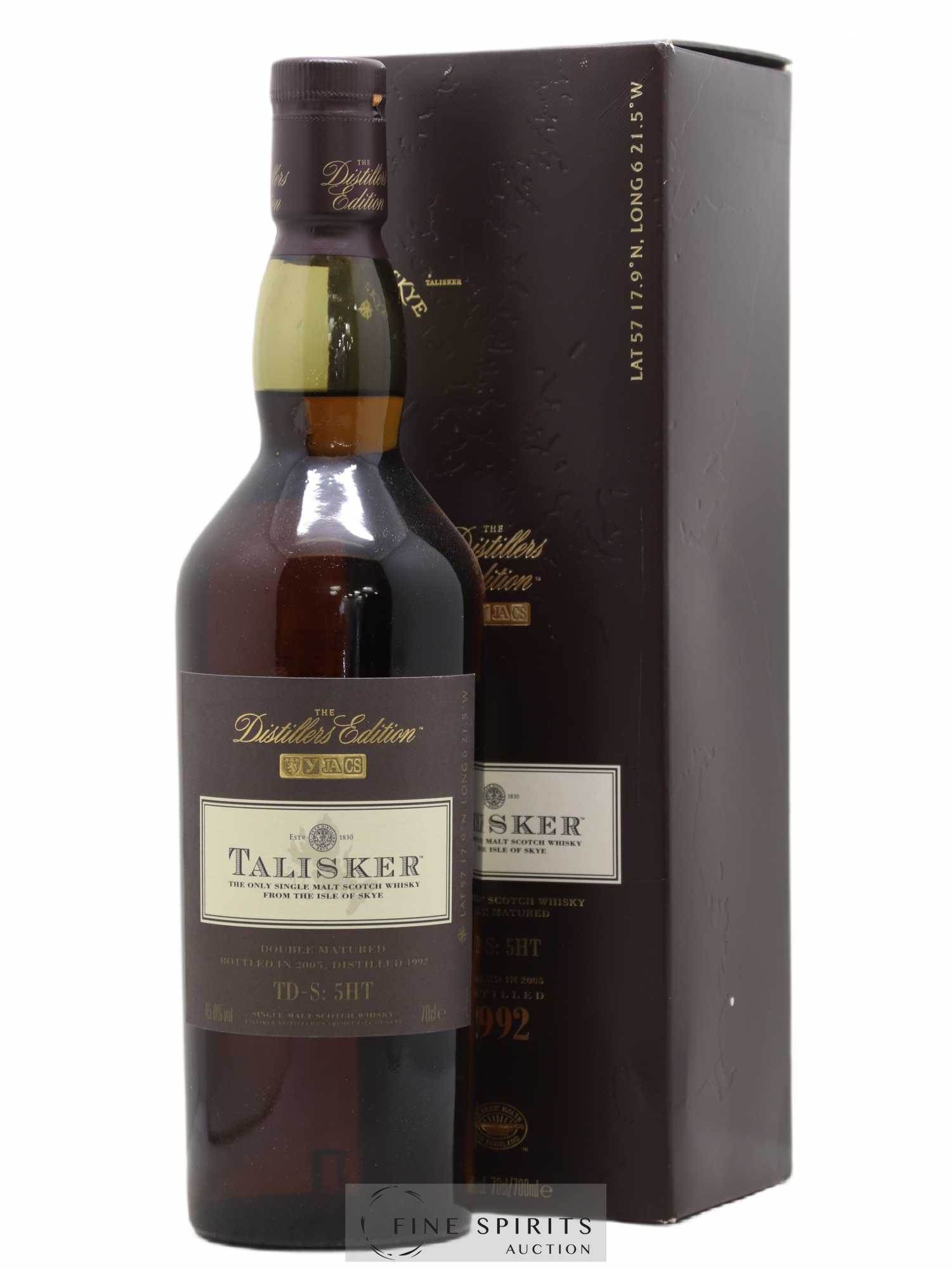 Talisker 1992 Of. The Distillers Edition Cask n° TD-S 5HT - bottled 2005