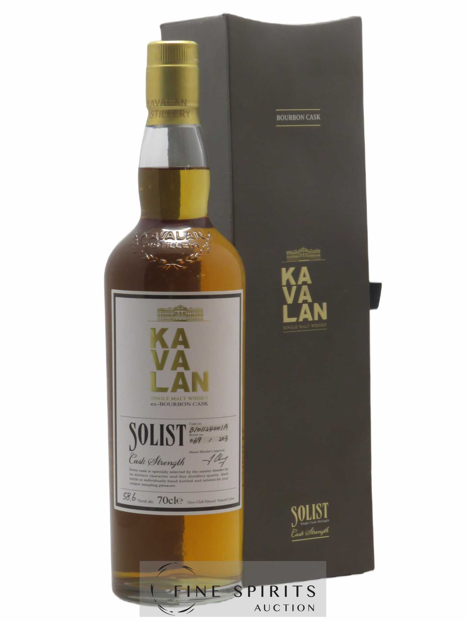 Kavalan Of. Solist ex-Bourbon Cask Cask n°B101124001A - bottled 2016 Cask Strength