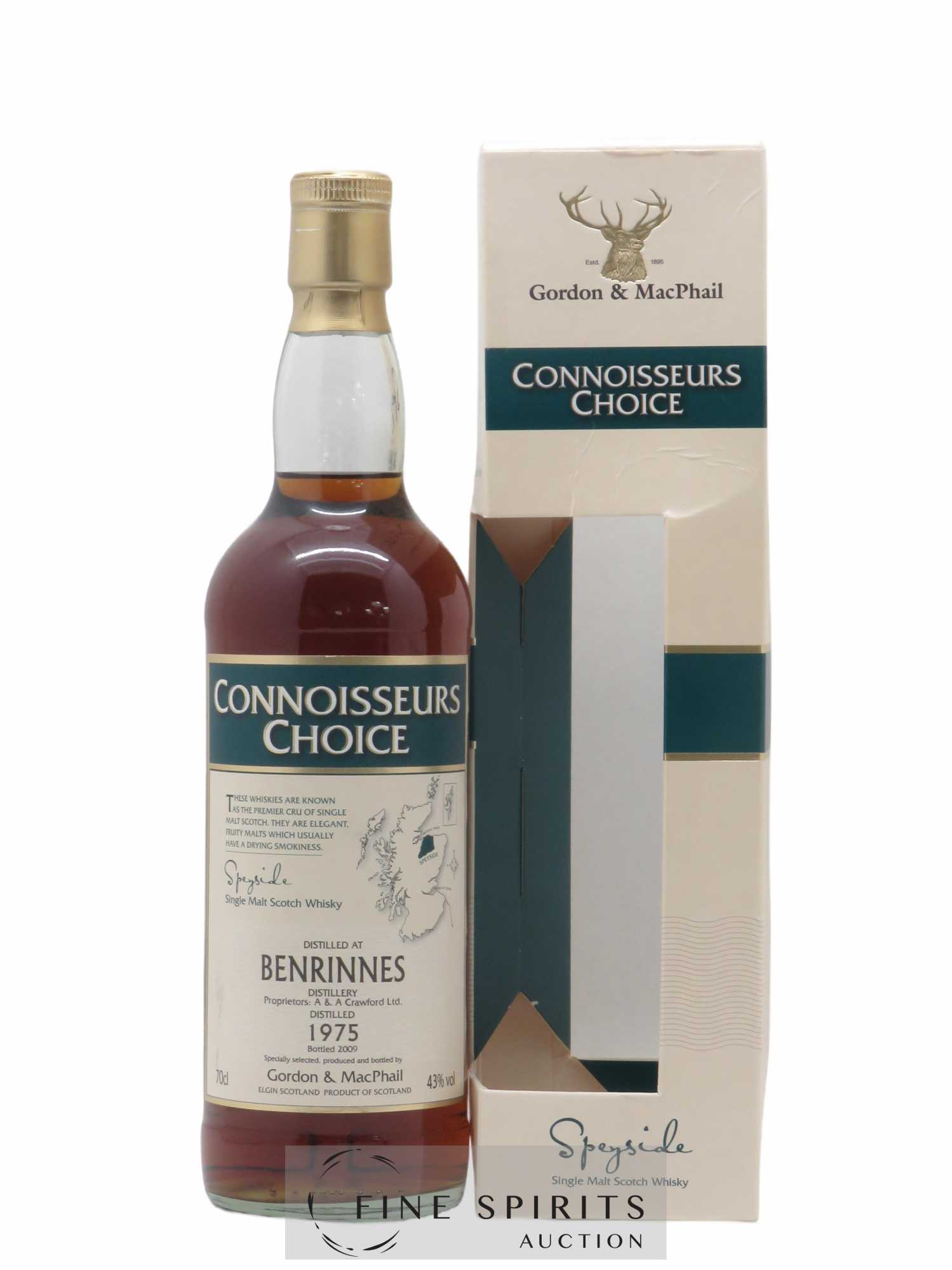 Benrinnes 1975 Gordon & MacPhail Refill Sherry Butt Cask - bottled 2009 Connoisseurs Choice