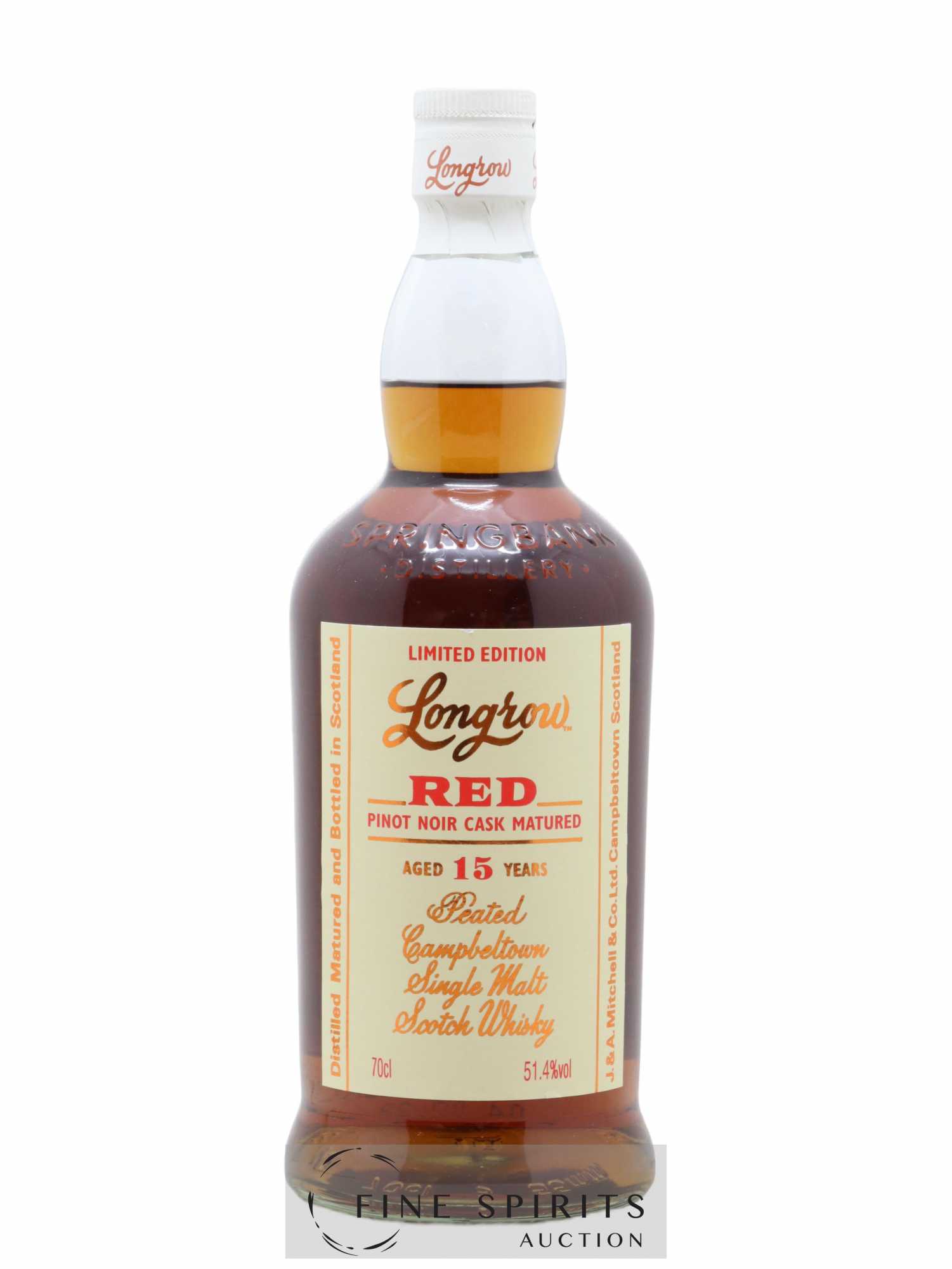 Longrow 15 years Of. Red Pinot Noir Cask Matured Limited Edition