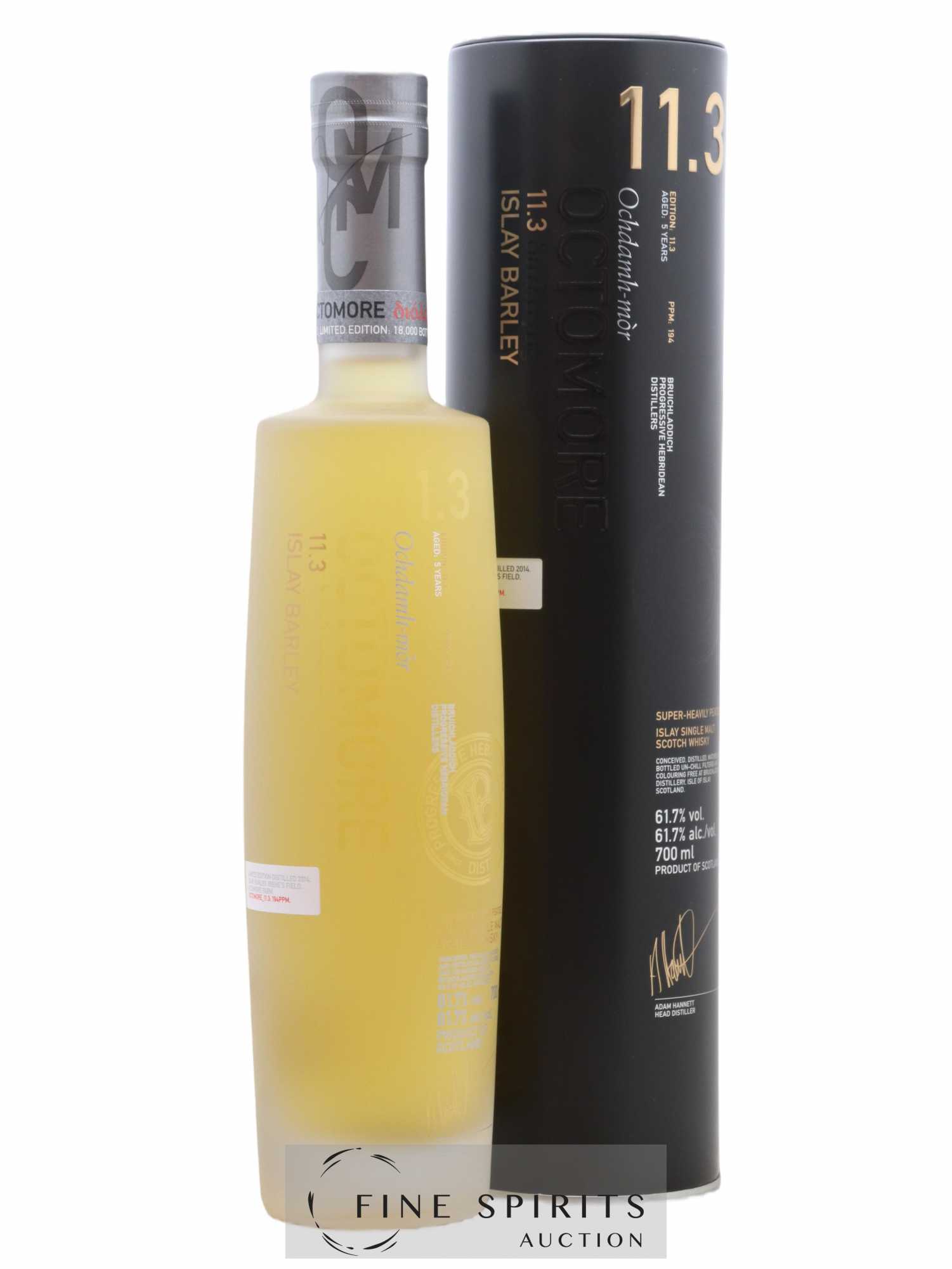 Octomore 5 years 2014 Of. Edition 11.3 Islay Barley - One of 18000 Limited Edition