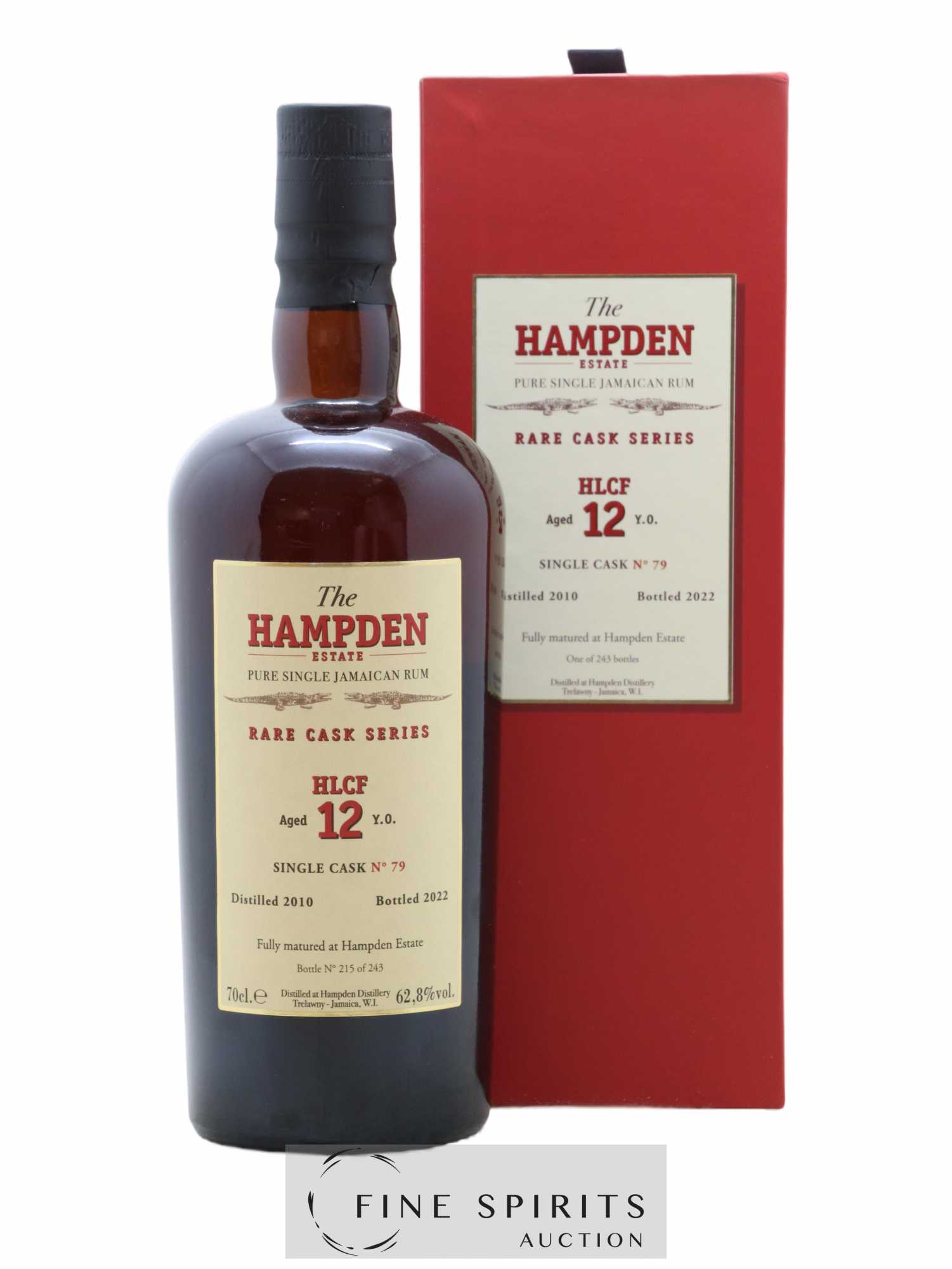 Hampden 12 years 2010 Of. HLCF Single Cask n°79 - One of 243 - bottled 2022 Rare Cask Series