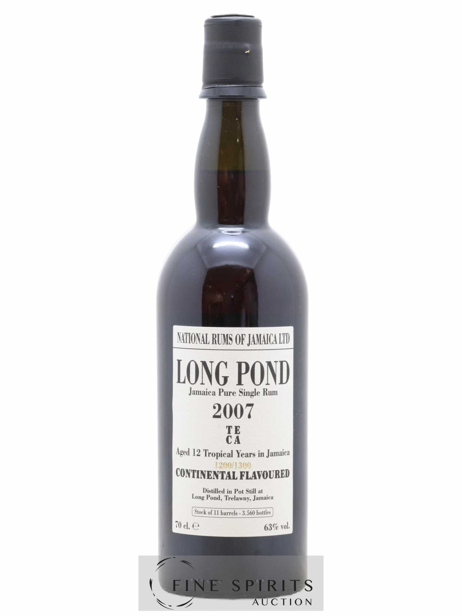 Long Pond 12 years 2007 Of. Mark TECA - One of 3560 - bottled 2019 LM&V National Rums of Jamaica