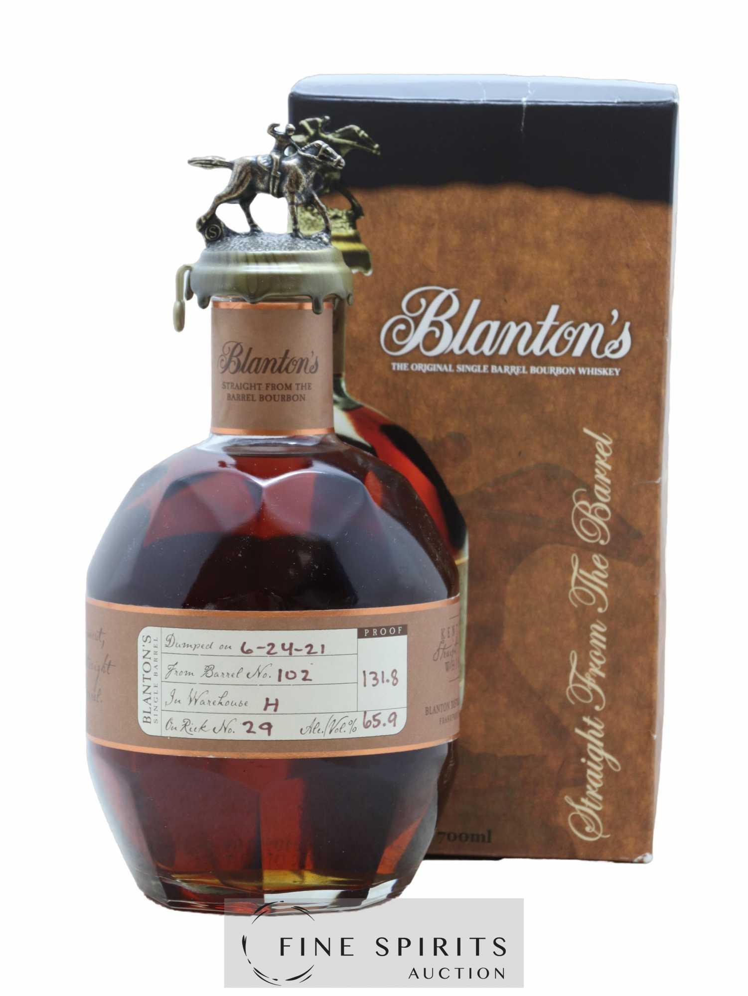 Blanton's Of. Single Barrel n°102 - Warehouse H - bottled 2021