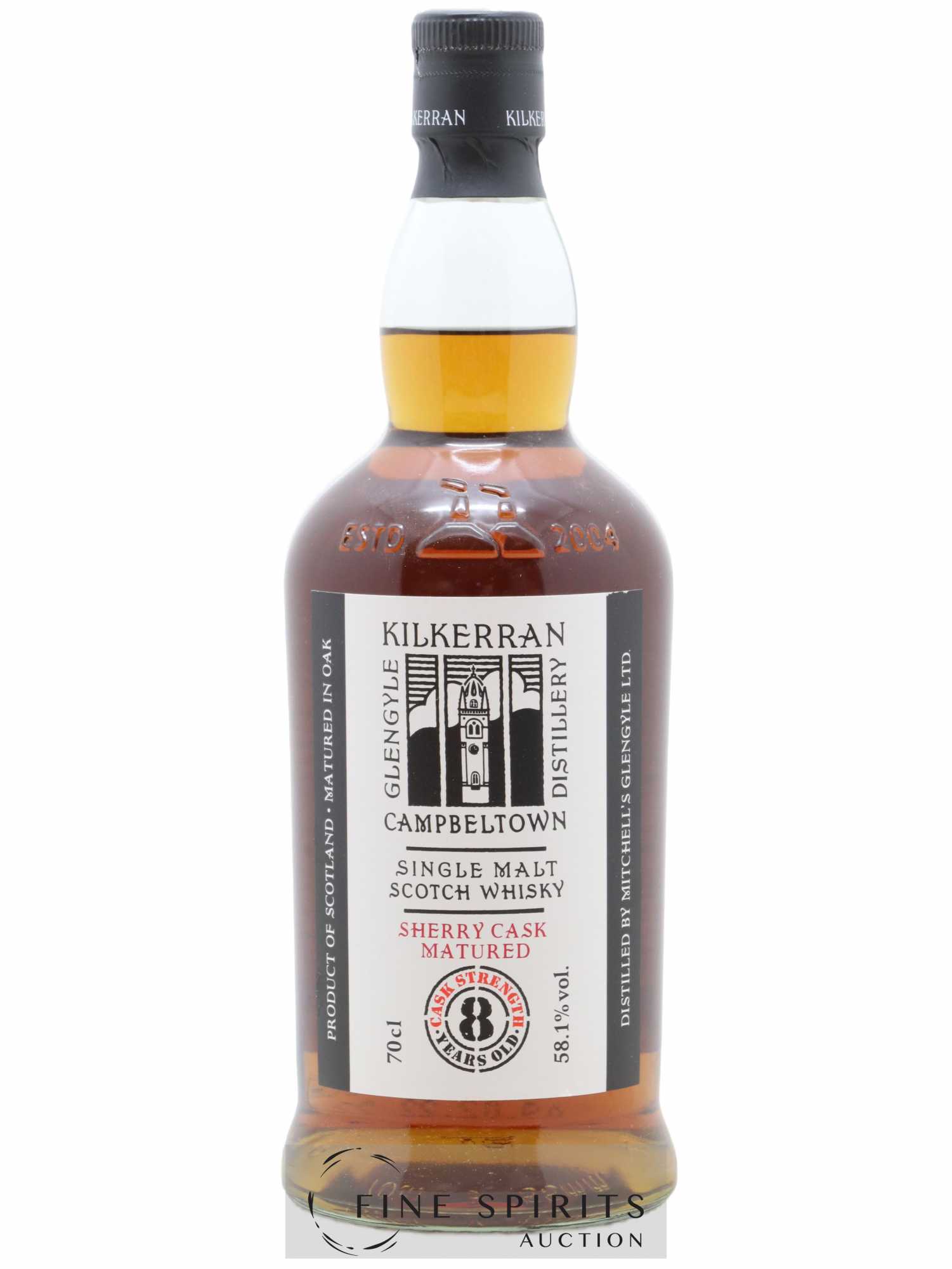 Kilkerran 8 years Of. Sherry Cask Matured Cask Strength 58,1°