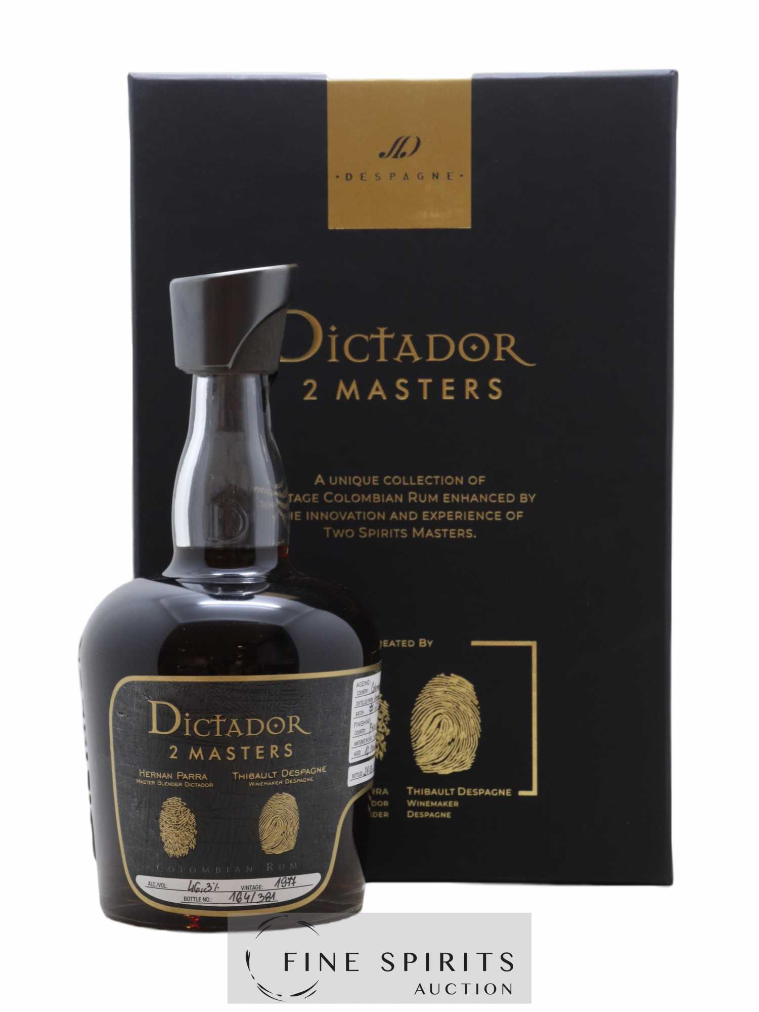 Dictador 40 years 1977 Of. 2 Masters Batch 77-672 - One of 381 - bottled 2019