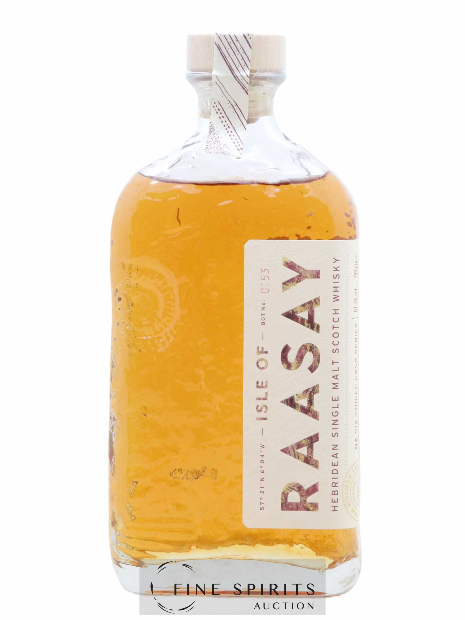 Isle of Raasay Of. Unpeated Ex-Bordeaux Red Wine Cask n°18-297 Na Sia Single Cask Series