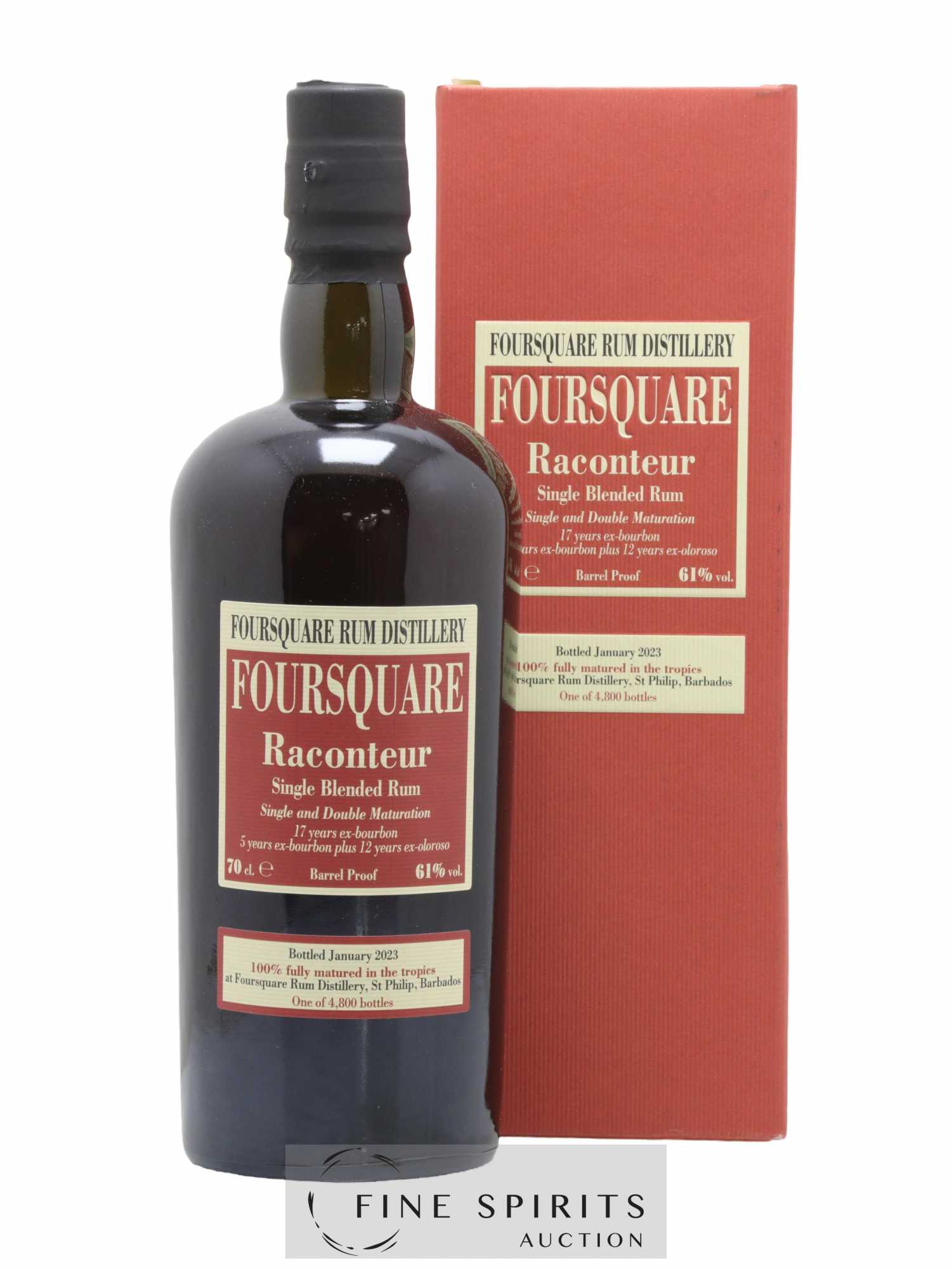 Foursquare 17 years Velier Raconteur Barrel Proof - One of 4800 - bottled 2023