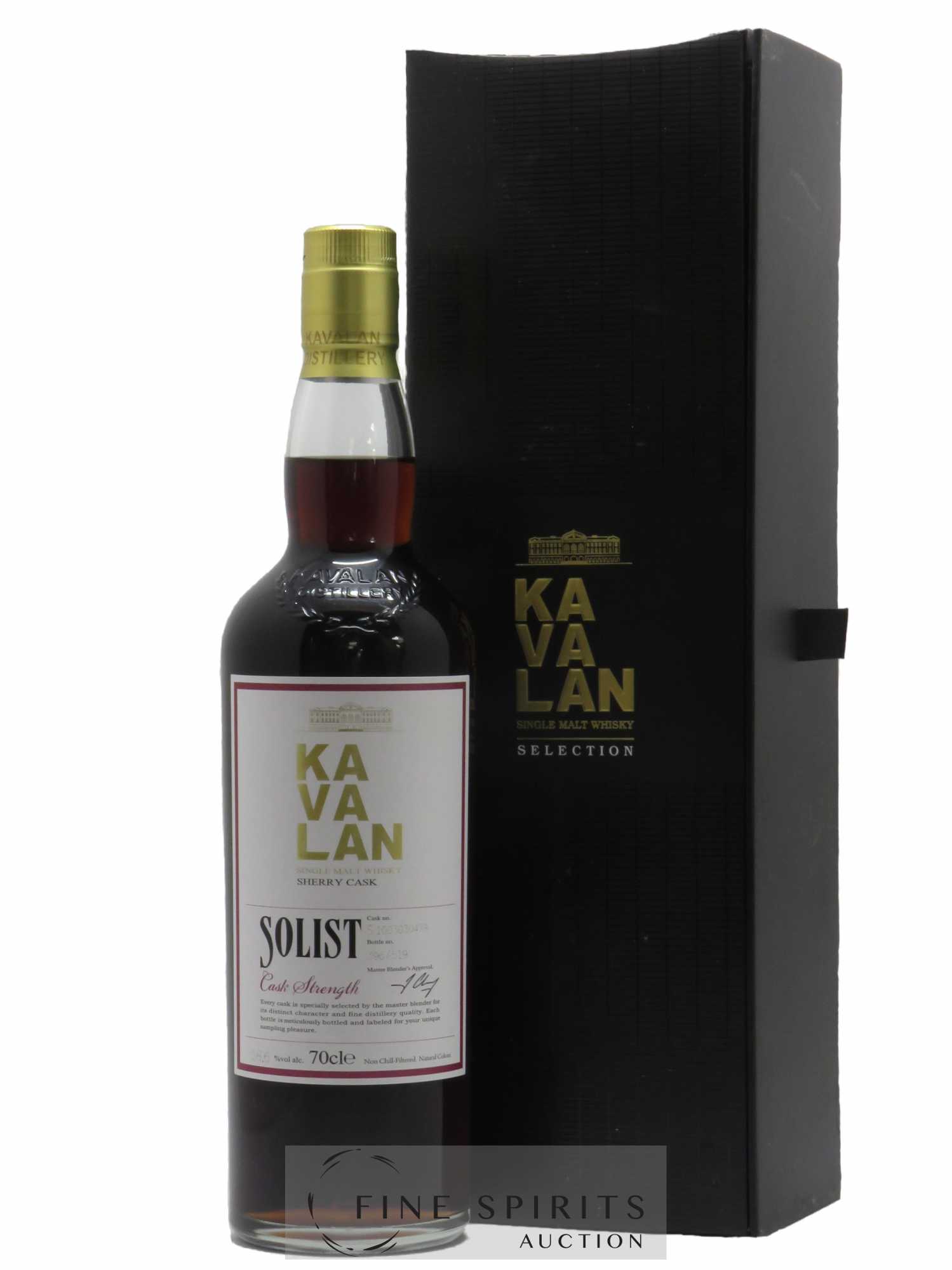 Kavalan Of. Solist Sherry Cask Cask n°S100303047A - One of 519 bottles - bottled 2016 Cask Strength