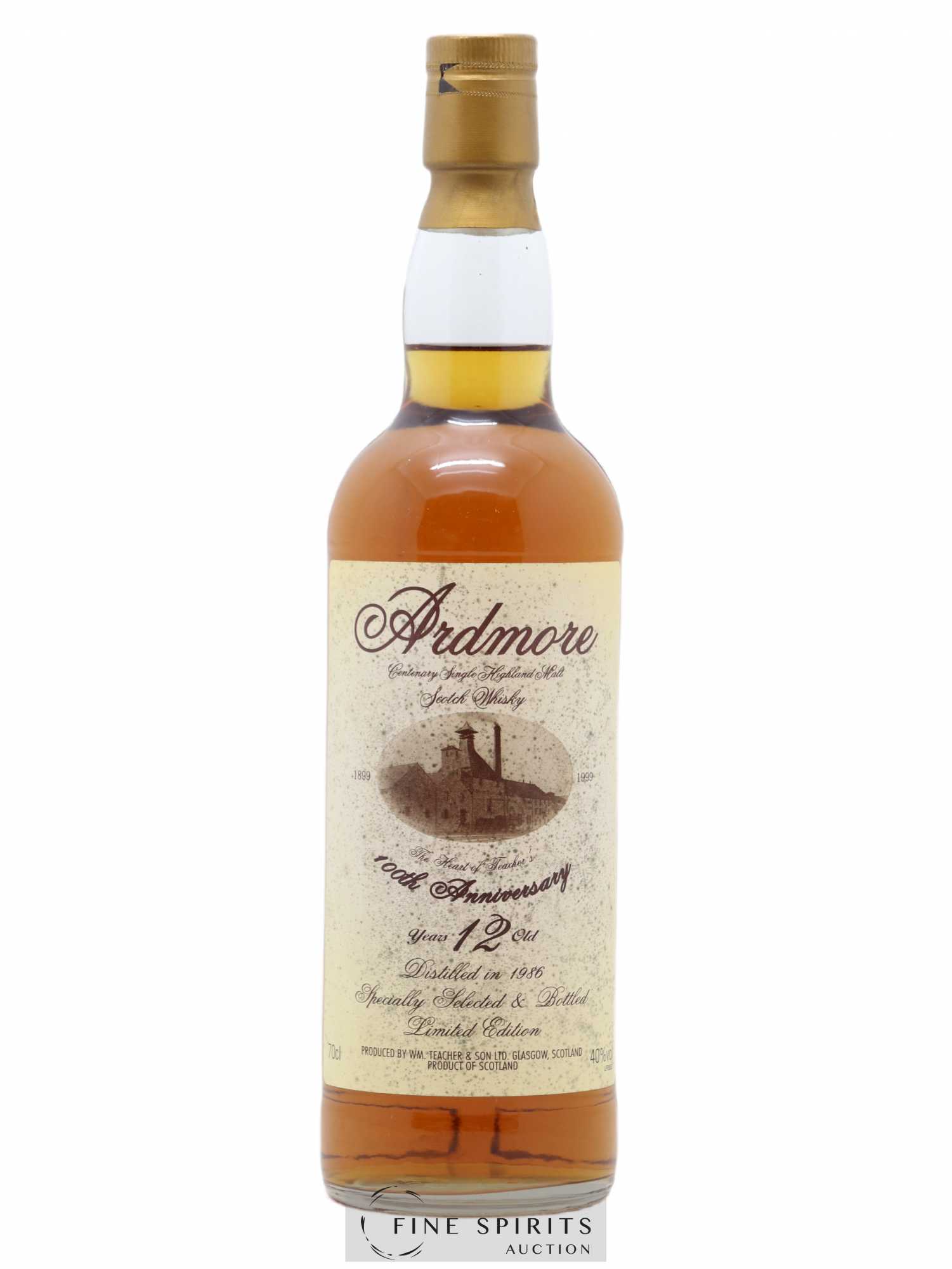 Ardmore 12 years 1986 Of. 100th Anniversary Limited Edition