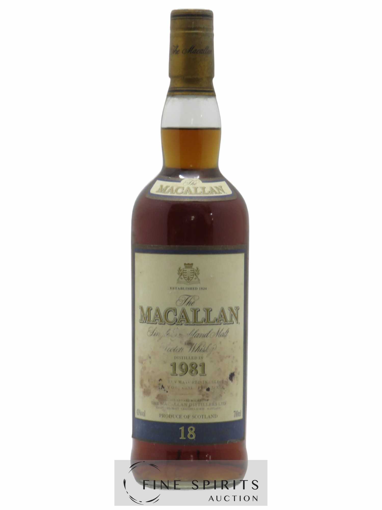 Macallan (The) 18 years 1981 Of. Sherry Oak Casks