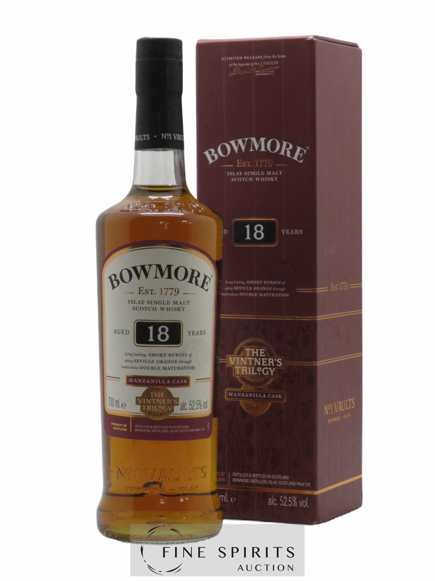 Bowmore 18 years Of. The Vintner's Trilogy Manzanilla Cask