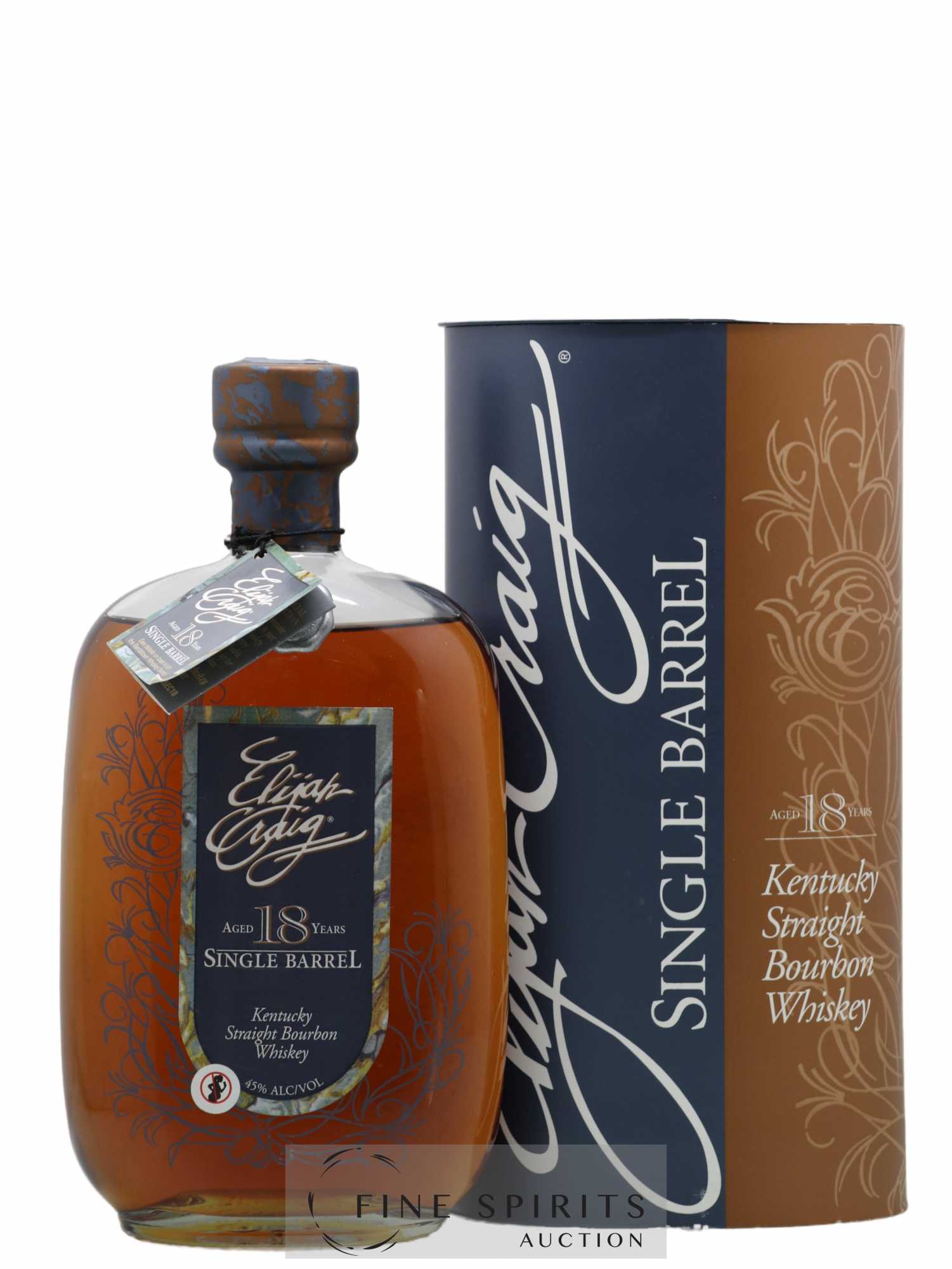 Elijah Craig 18 years Of. Single Barrel n°31077 - barreled in 1989