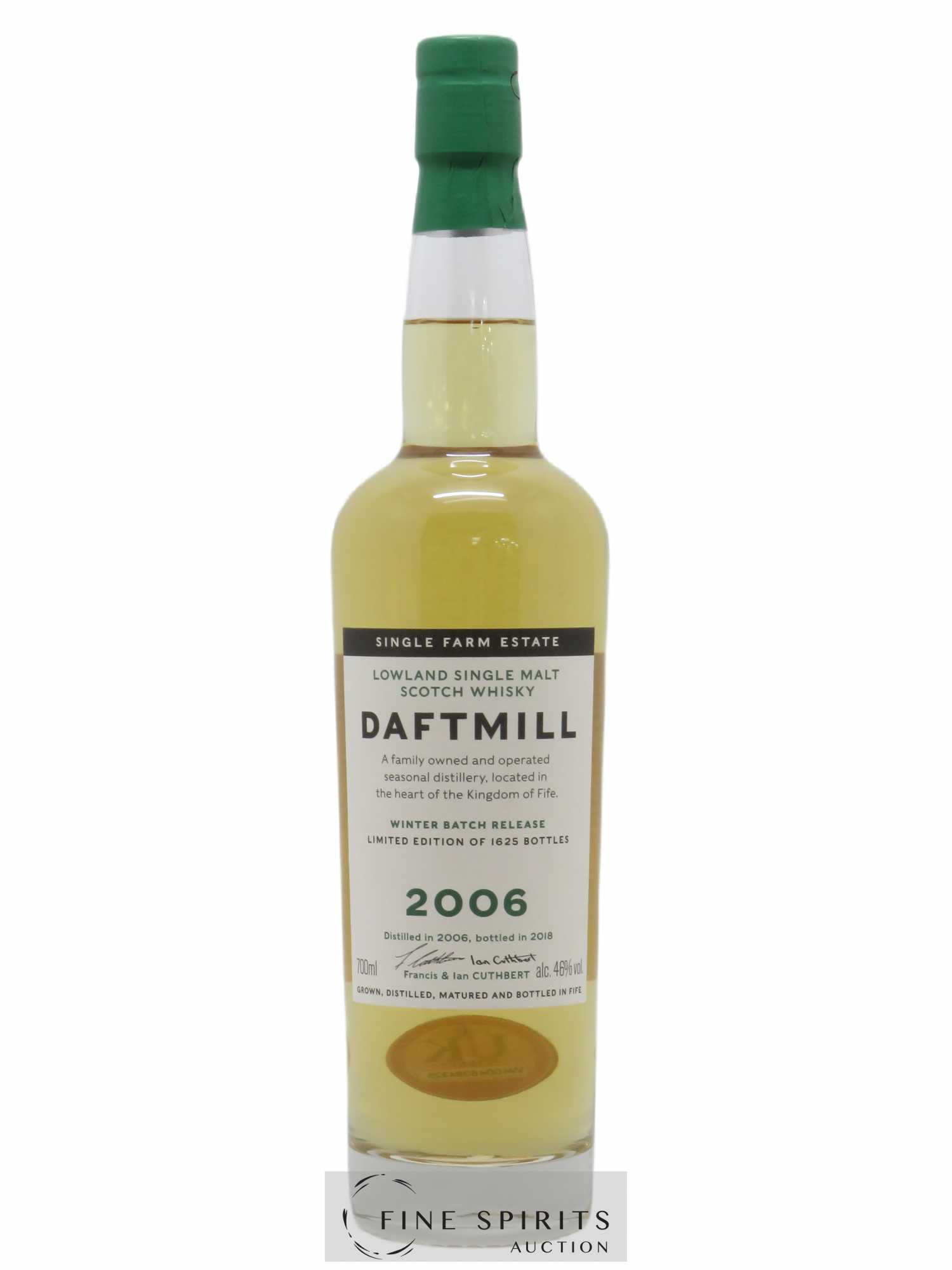 Daftmill 2006 Of. Single Farm Estate Winter Batch Release - bottled 2018 Limited Edition of 1625 bottles