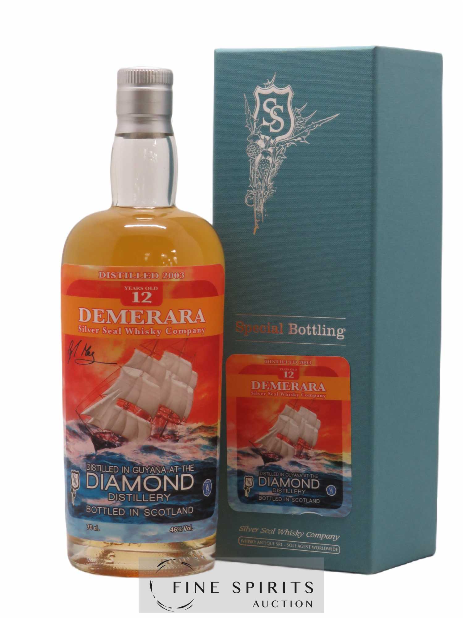 Diamond 12 years 2003 Silver Seal Whisky Company Demerara Cask n°37 - One of 255 - bottled 2016