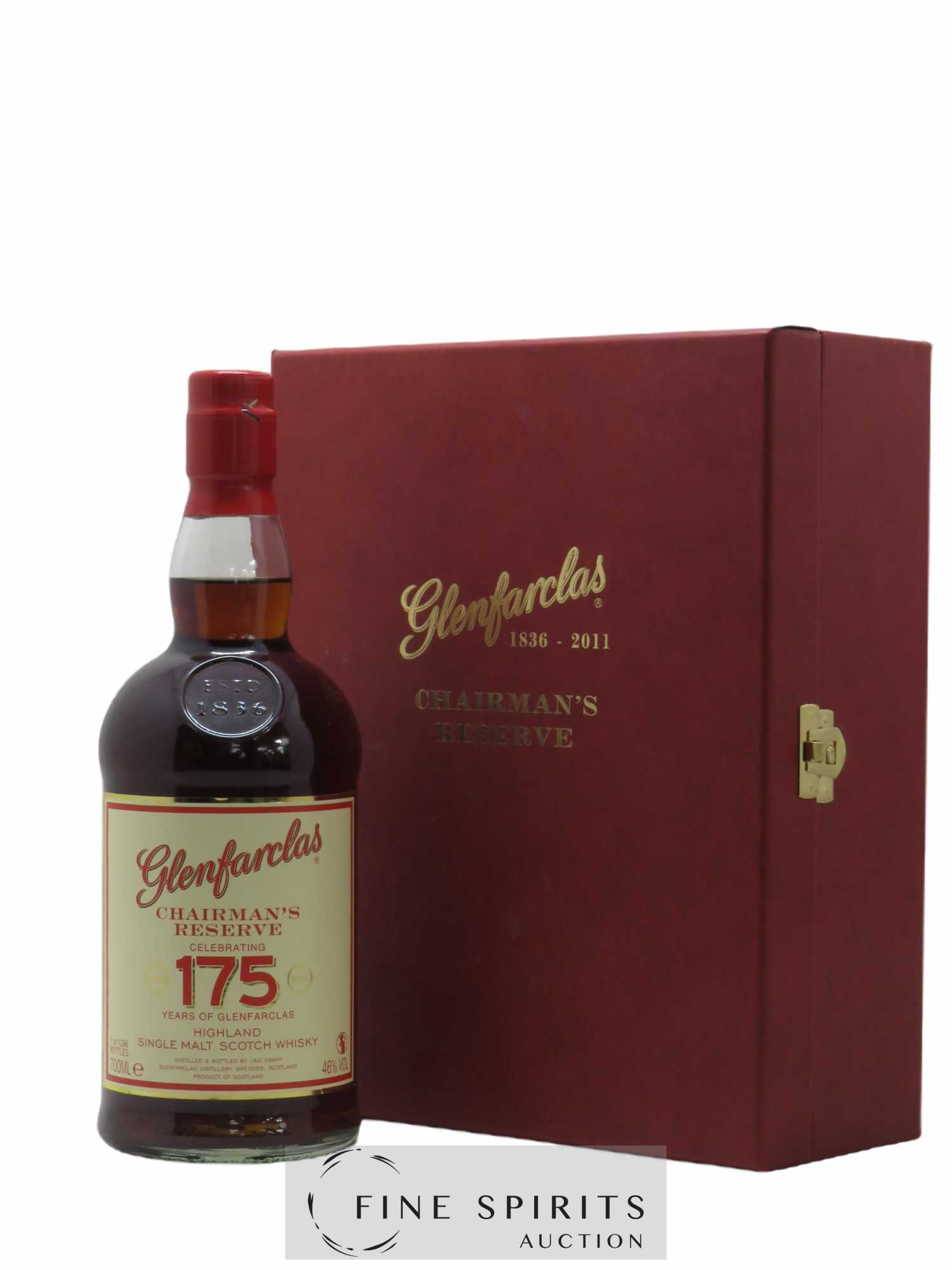 Glenfarclas Of. Chairman's Reserve One of 1296 bottles - bottled 2011 Celebrating 175 years of Glenfarclas