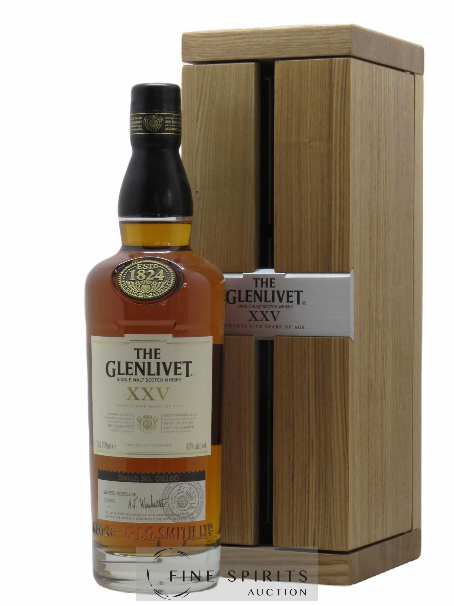 Glenlivet (The) 25 years Of. XXV Batch n°0216C - Oloroso Sherry Casks - bottled 2016