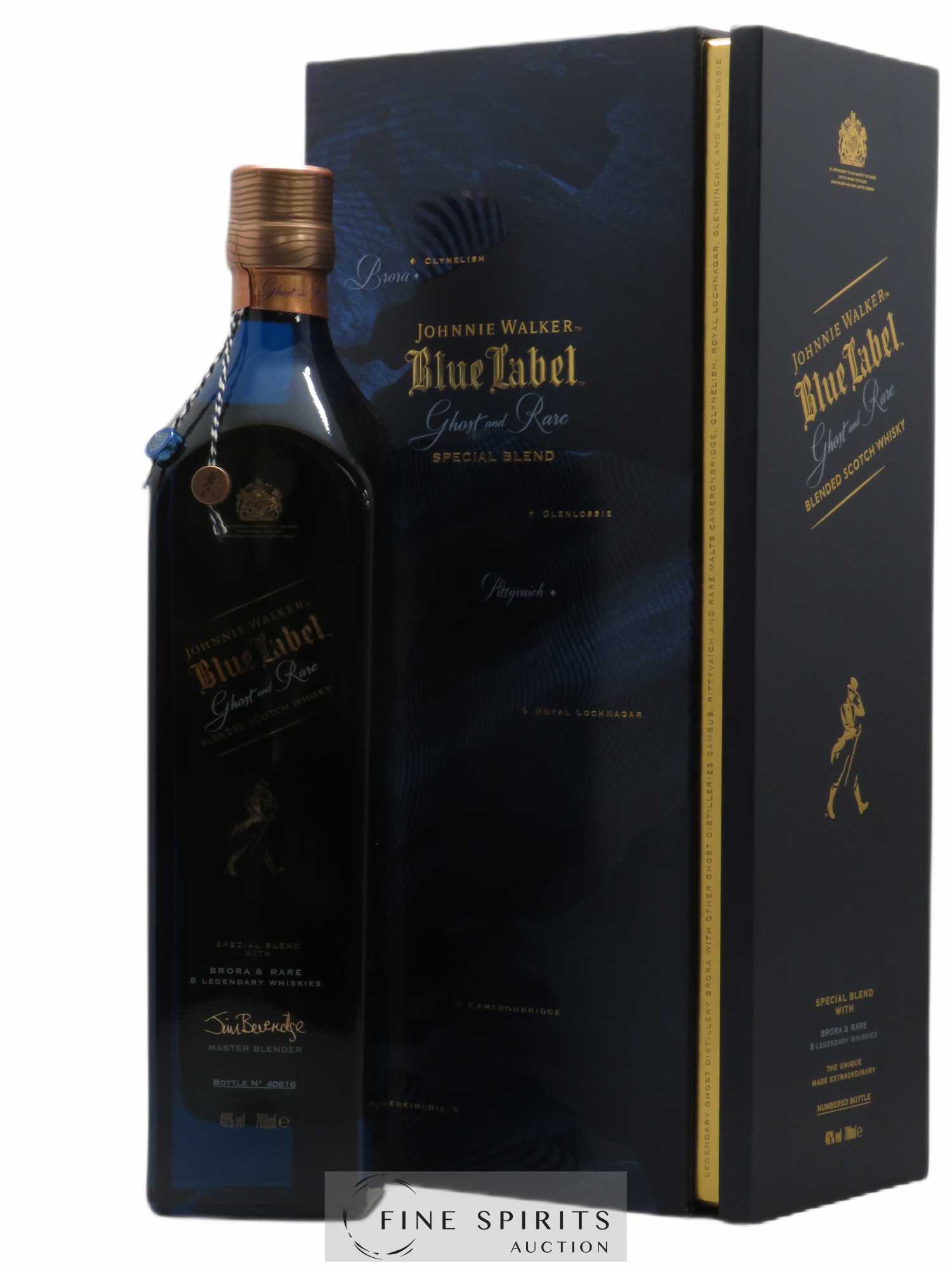 Johnnie Walker Of. Ghost and Rare Brora and 8 Rare Whiskies Blue Label - Special Blend (70 cl.)