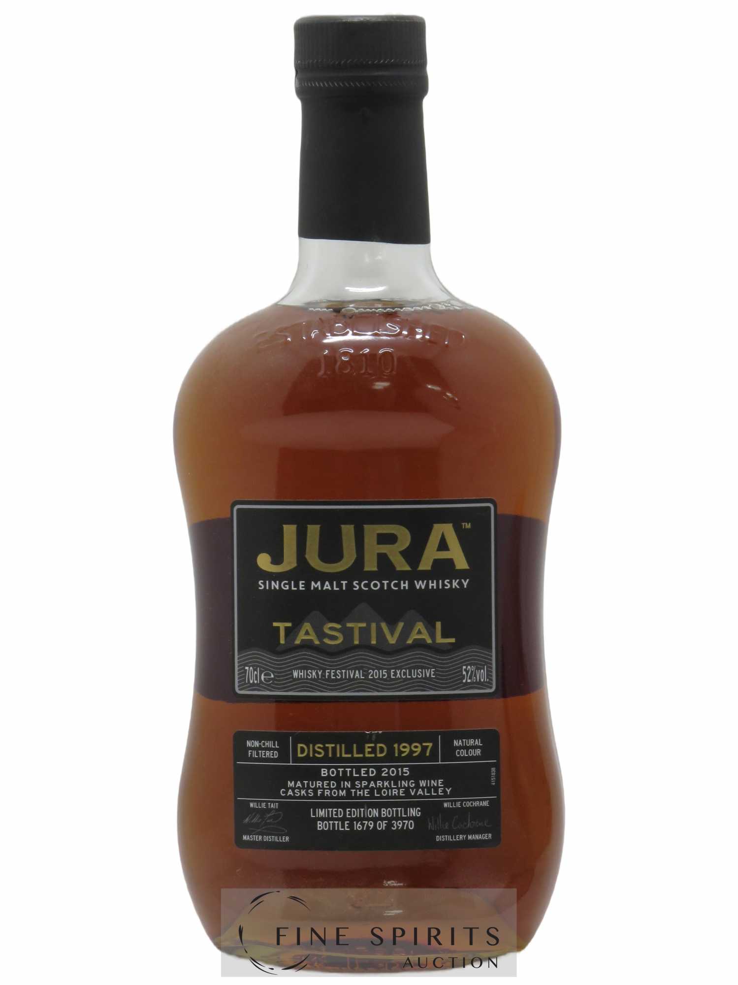 Jura 1997 Of. Tastival - Whisky Festival 2015 Exclusive Bouvet Ladubay Wine Casks - One of 3970 - bottled 2015 Limited Edition