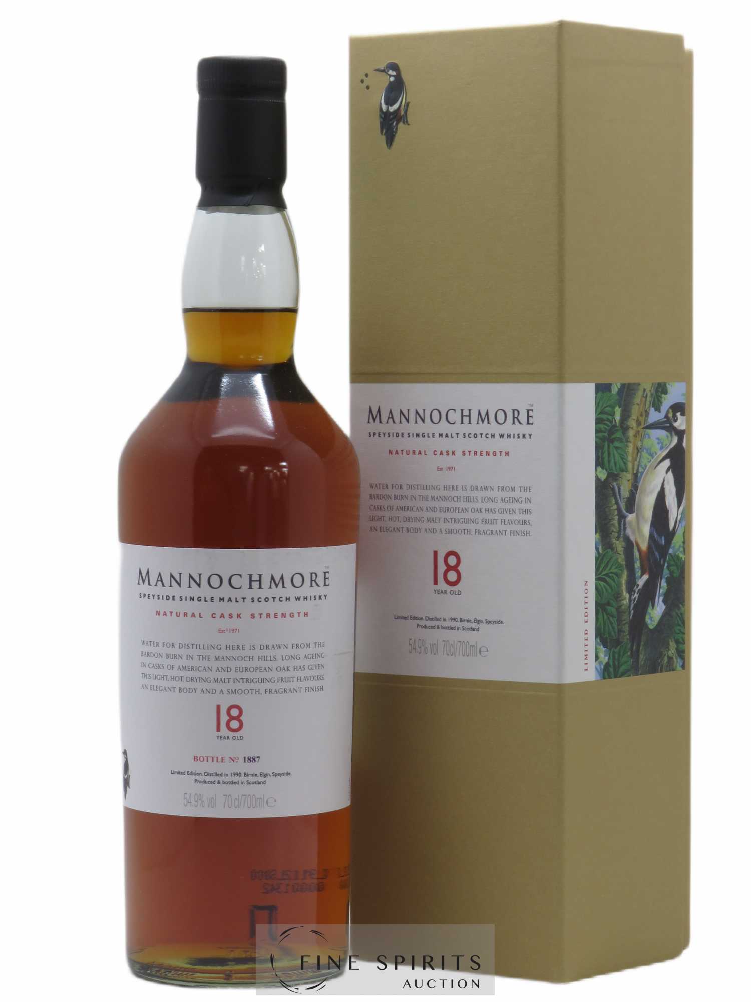 Mannochmore 18 years 1990 Of. Natural Cask Strengh Limited Edition