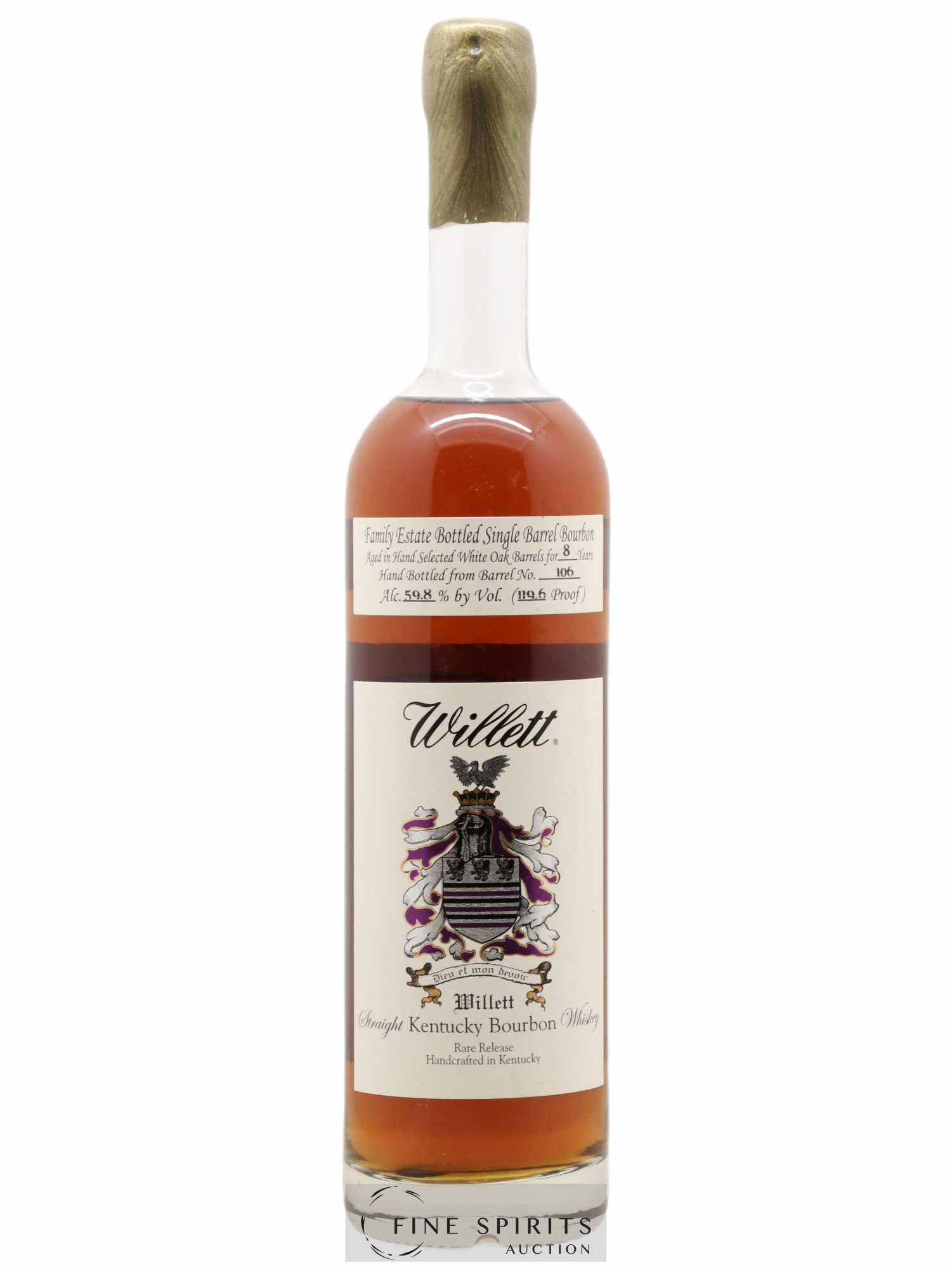 Willett 8 years Of. Barrel n°106 Rare Release