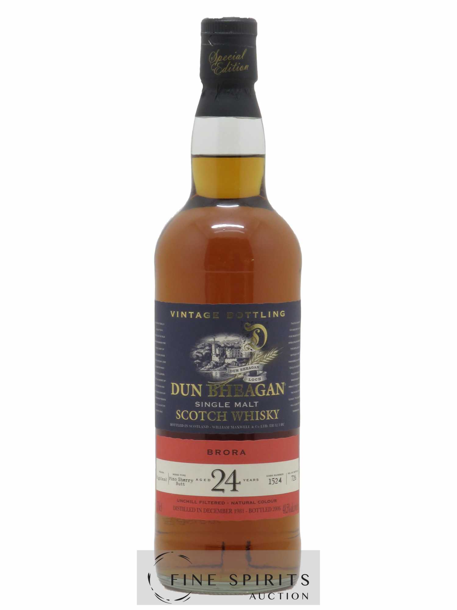 Brora 24 years 1981 Ian Macleod Dun Bheagan Cask n°1524 - One of 726 - bottled 2006 Vintage Bottling