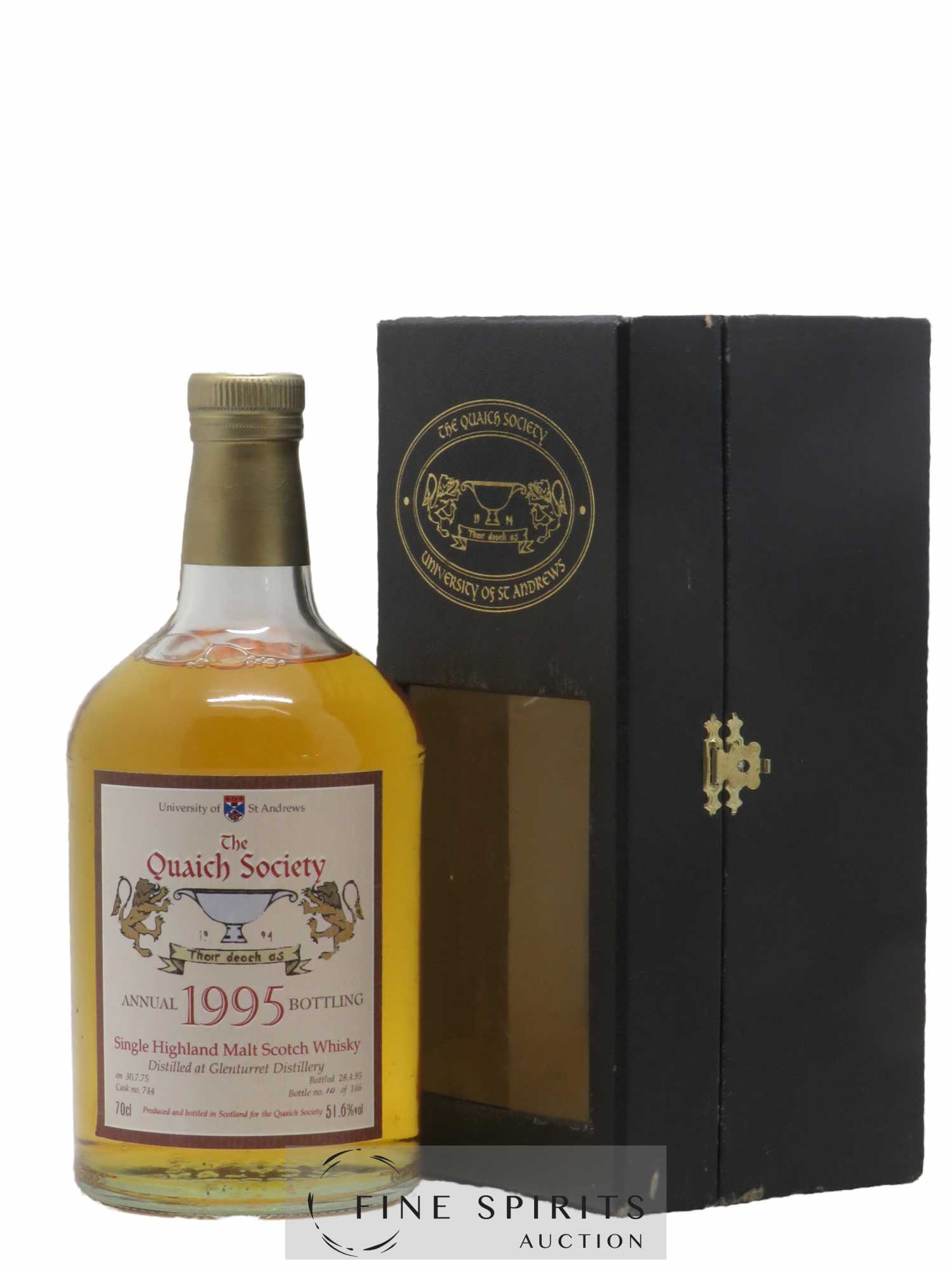 Glenturret 1975 Signatory Vintage The Quaich Society Cask n°744 - One of 166 - bottled 1995 University of St Andrews