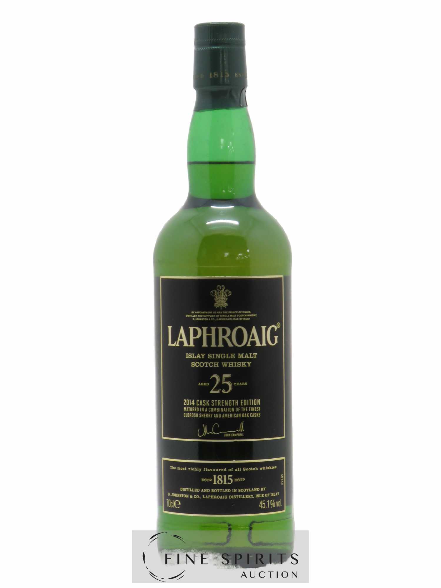 Laphroaig 25 years Of. 2014 Edition Cask Strength Edition