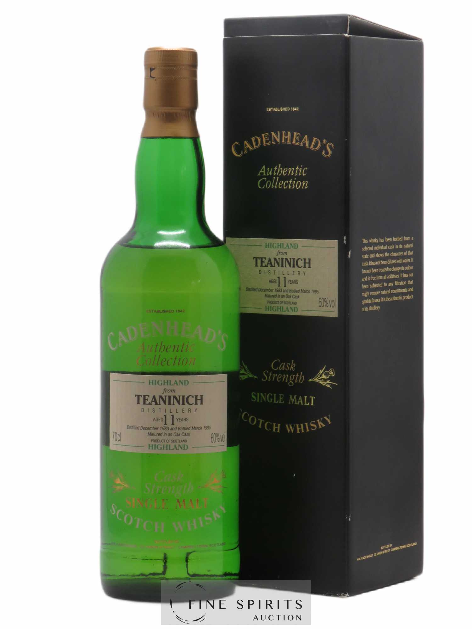 Teaninich 11 years 1983 Cadenhead's Cask Strength - bottled 1995 Authentic Collection