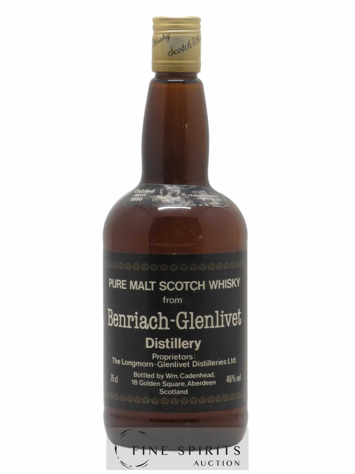 Benriach-Glenlivet 21 years 1966 Cadenhead's bottled 1987