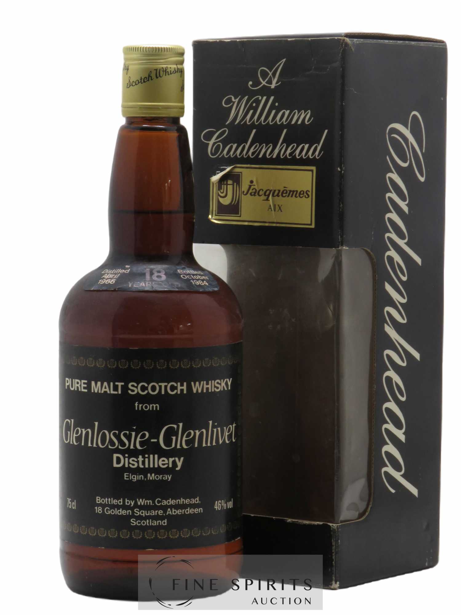 Glenlossie-Glenlivet 18 years 1966 Cadenhead's bottled 1984