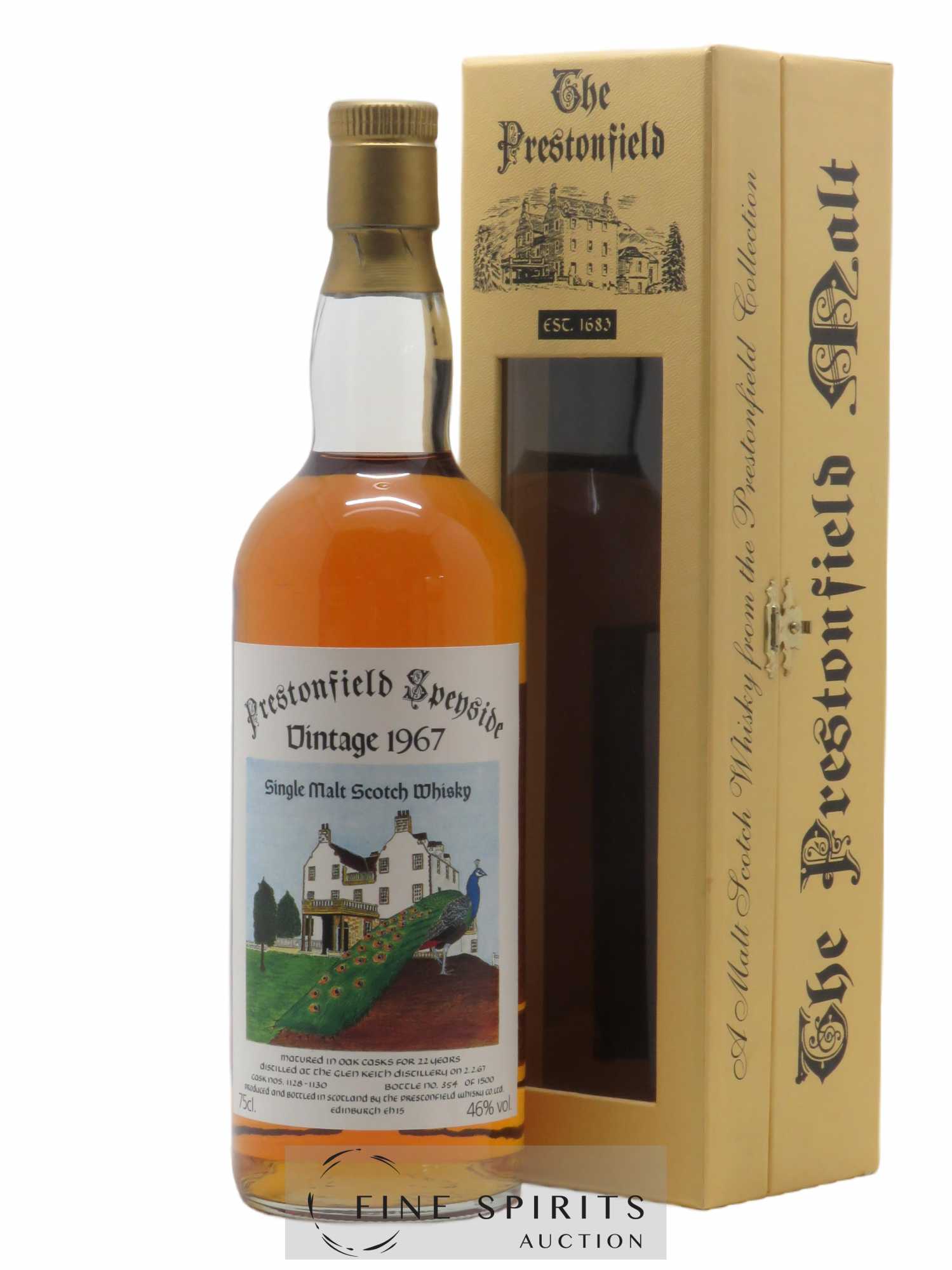 Glen Keith 22 years 1967 Prestonfield Whisky Co. Cask n°1128-1130 - One of 1500