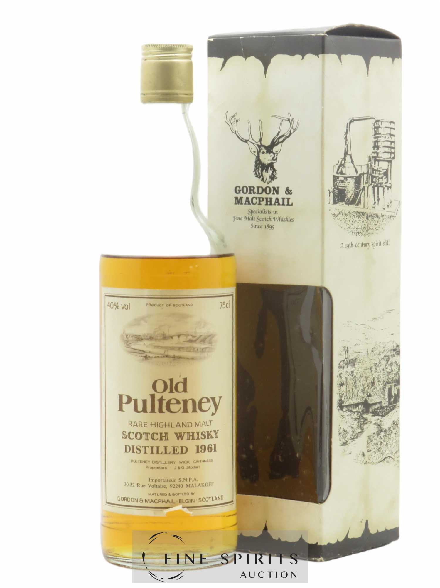 Old Pulteney 1961 Gordon & Macphail S.N.P.A Import Rare Malt