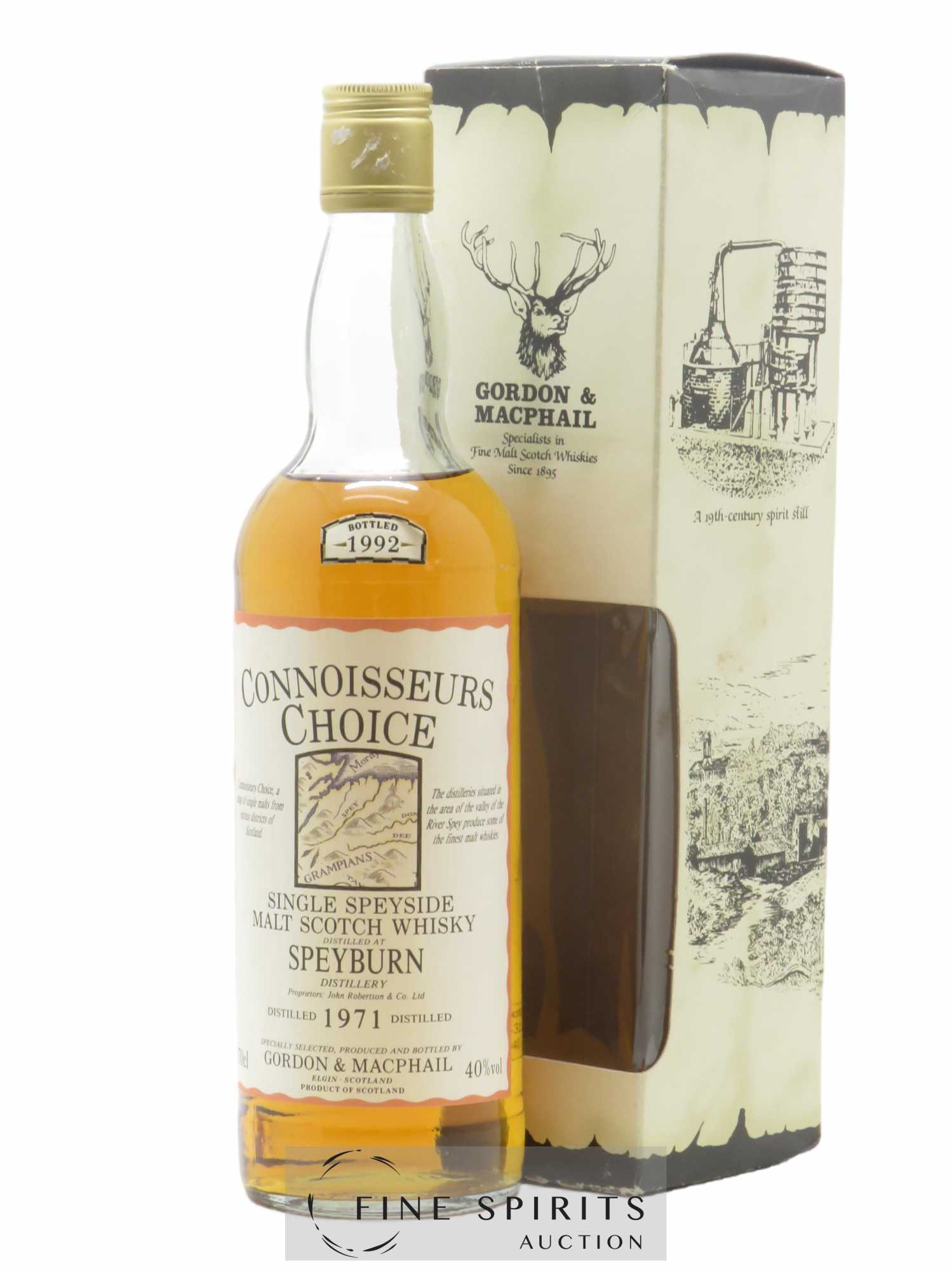 Speyburn 1971 Gordon & Macphail bottled 1992 Connoisseurs Choice