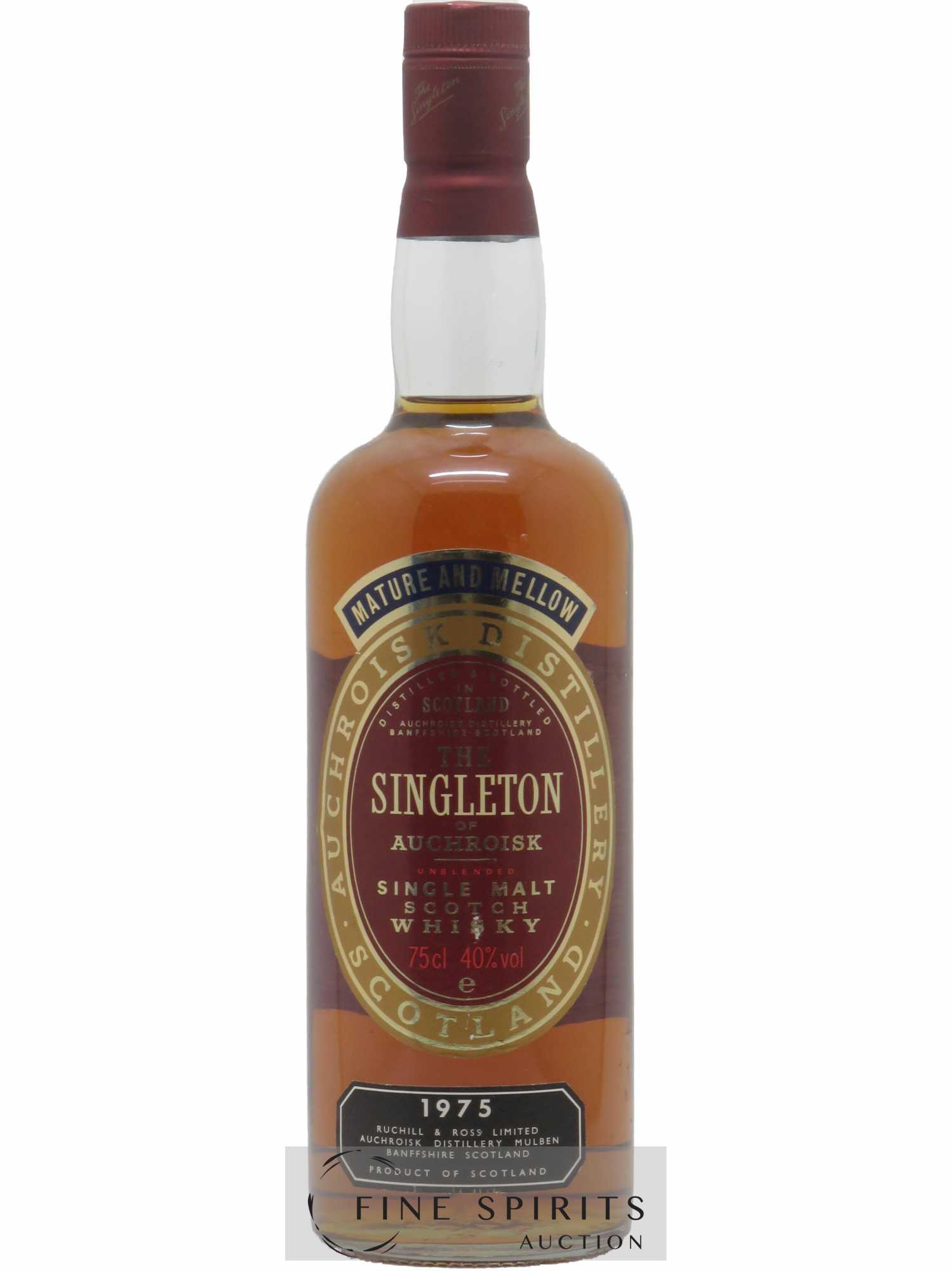 The Singleton Of Auchroisk 1975 Of. Mature and Mellow Unblended