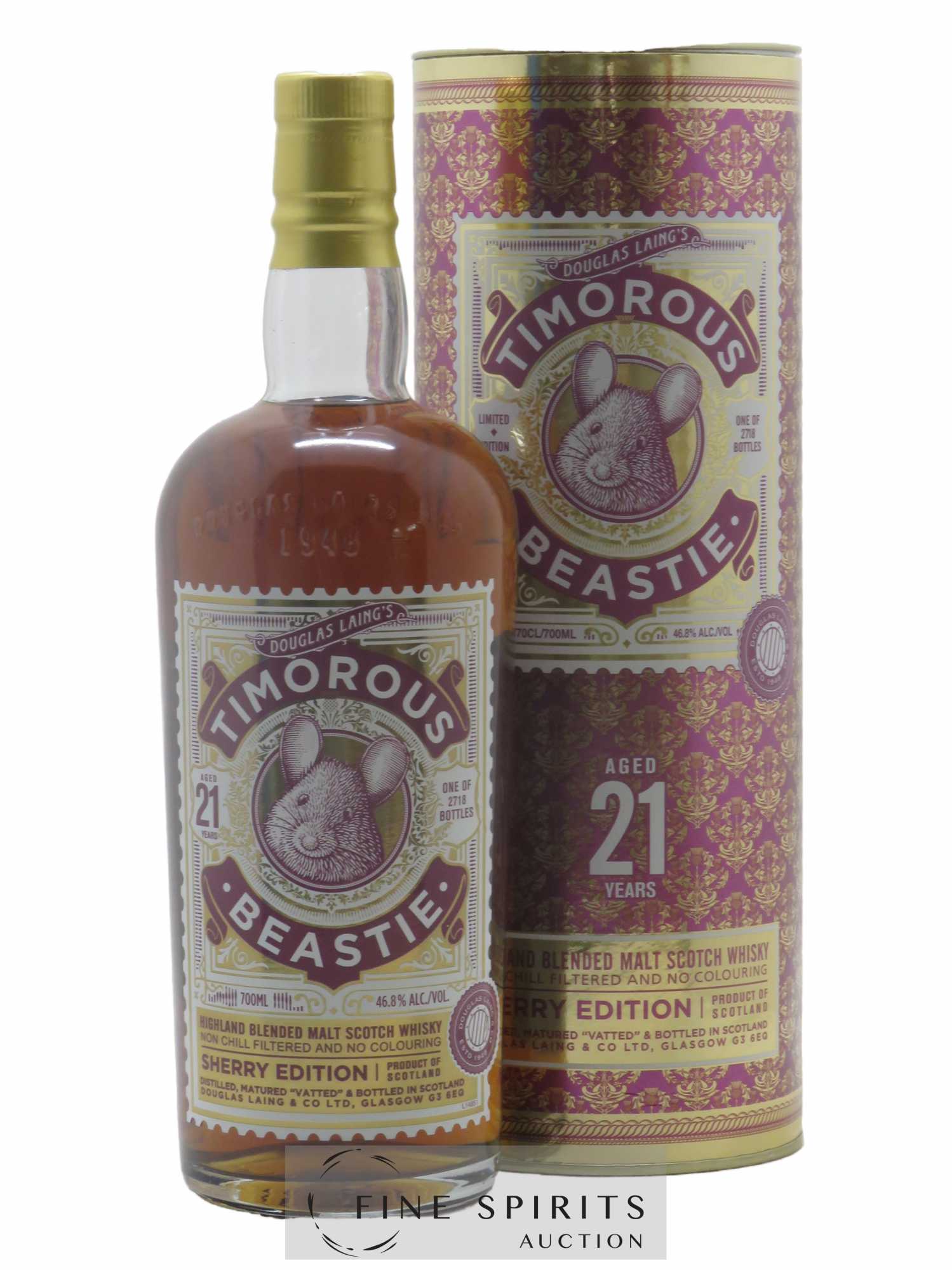 Timorous Beastie 21 years Douglas Laing One of 2718 Sherry Edition