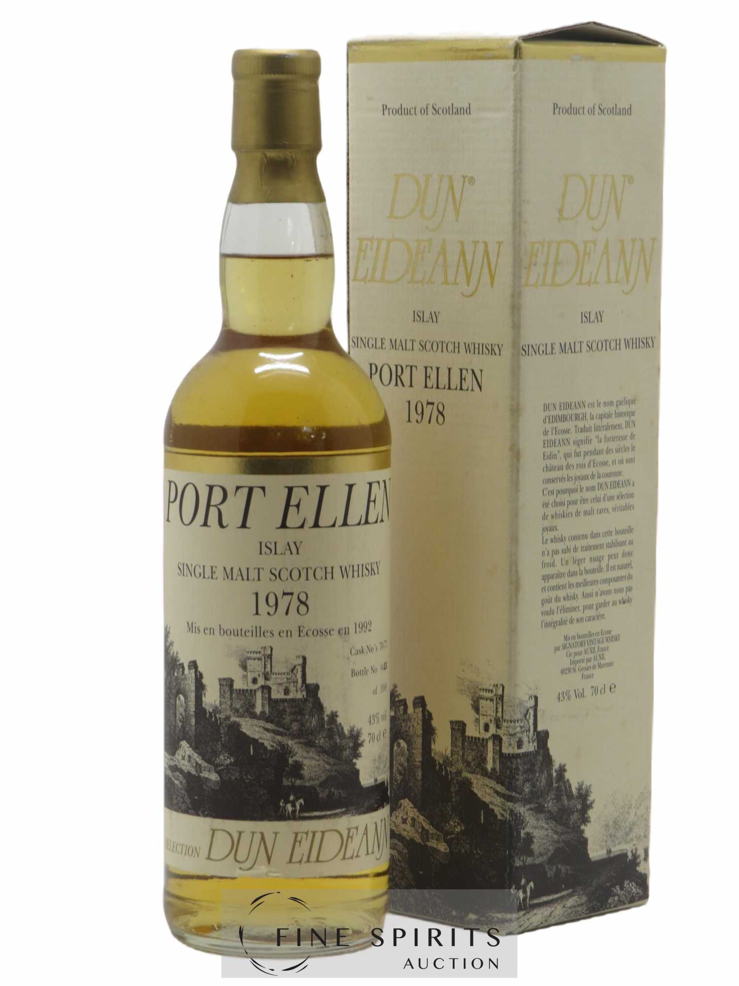 Port Ellen 1978 Signatory Vintage Dun Eidean Casks n°70-77 - One of 3500 - bottled 1992 Auxil Import